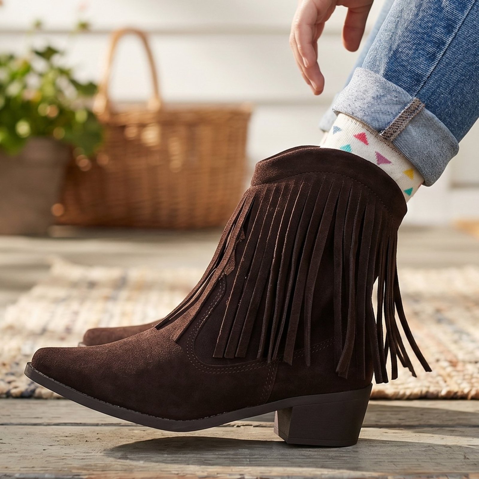 Infantil - Bota Texana Menina com Franja e Zíper Lateral Bico Fino Calce Fácil Confortável Leve e Macia Estilo Country Ideal para o Dia a dia Rodeios e Festas