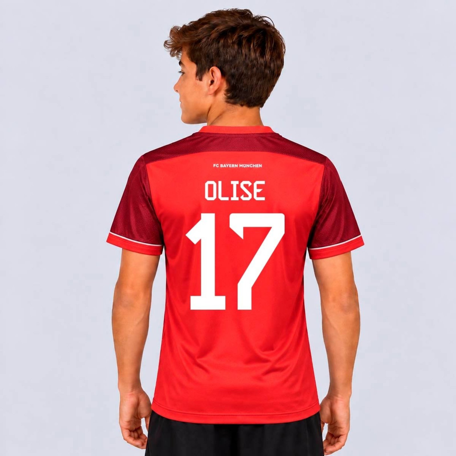 Camisa Bayern de Munique Cave Vermelha 17 Olise