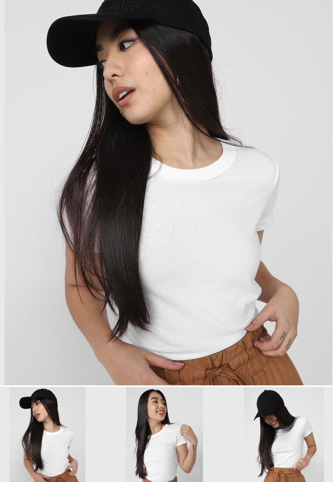 Kit 3pçs Blusa Hering Lisa Branca