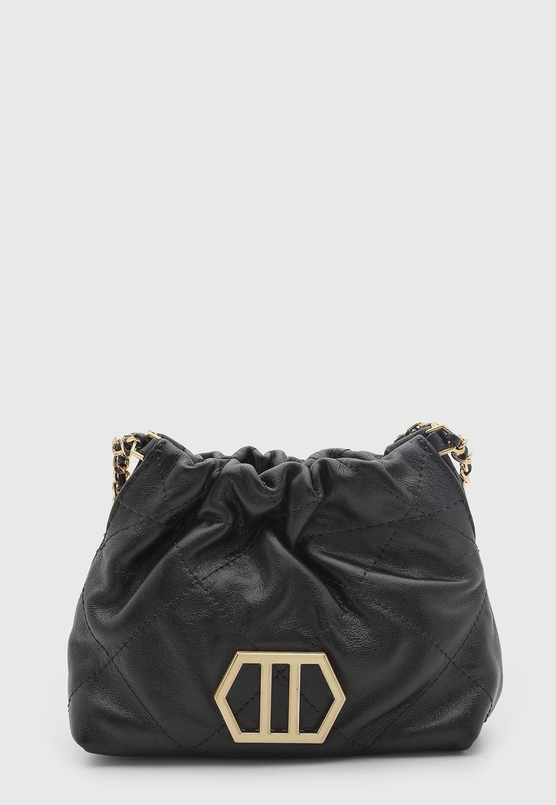 Bolsa Feminina Arezzo Estruturada Couro Preta