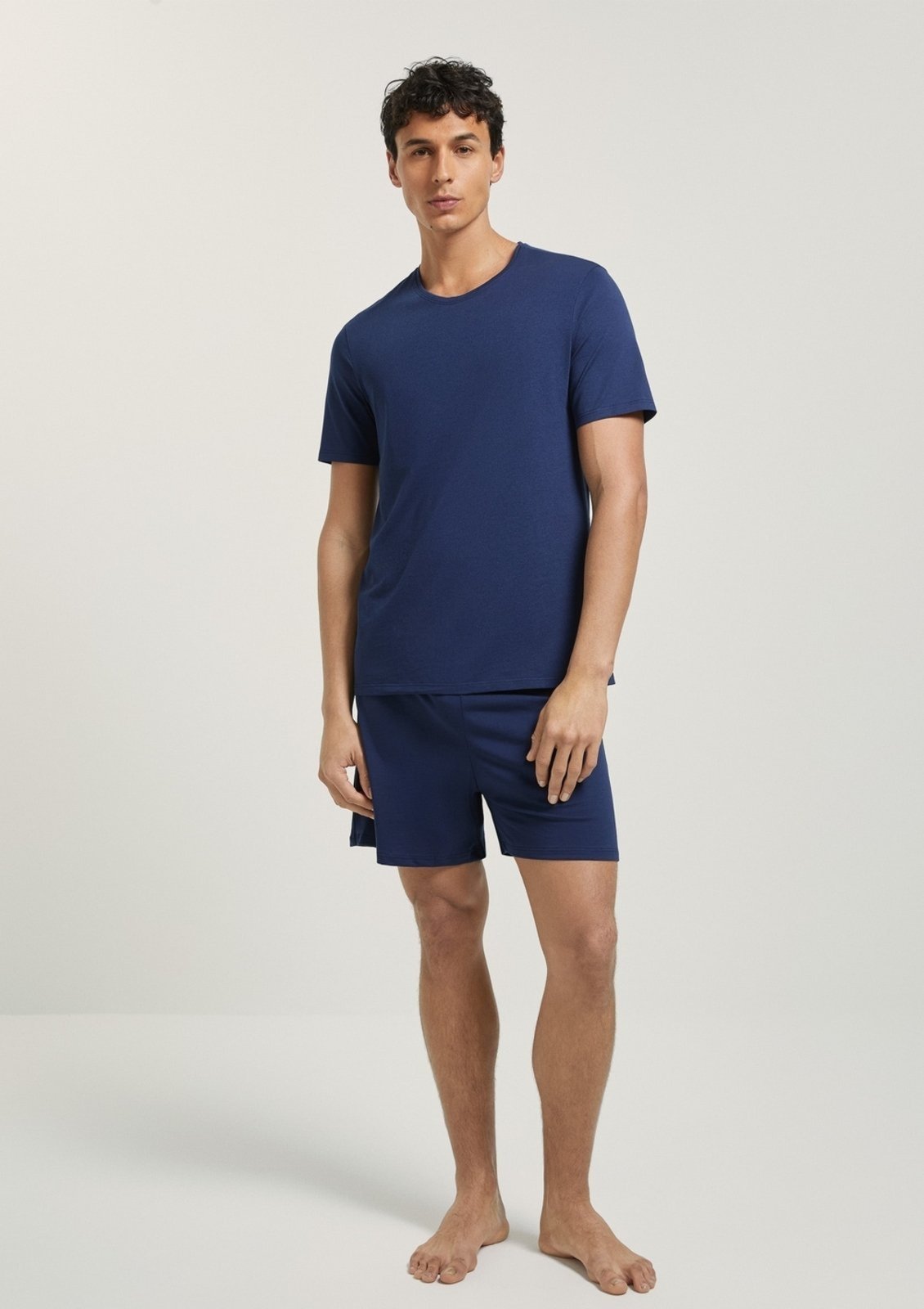 Pijama Curto Masculino Comfort Em Algodão Pima Hering