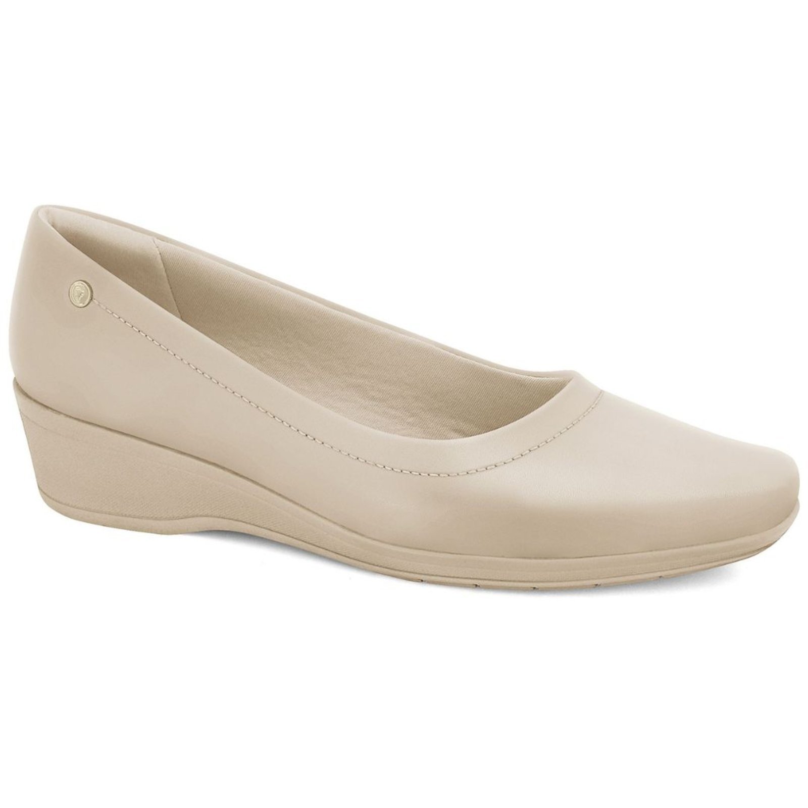 Sapato Feminino Anabela Almond Comfortflex 2494301-4