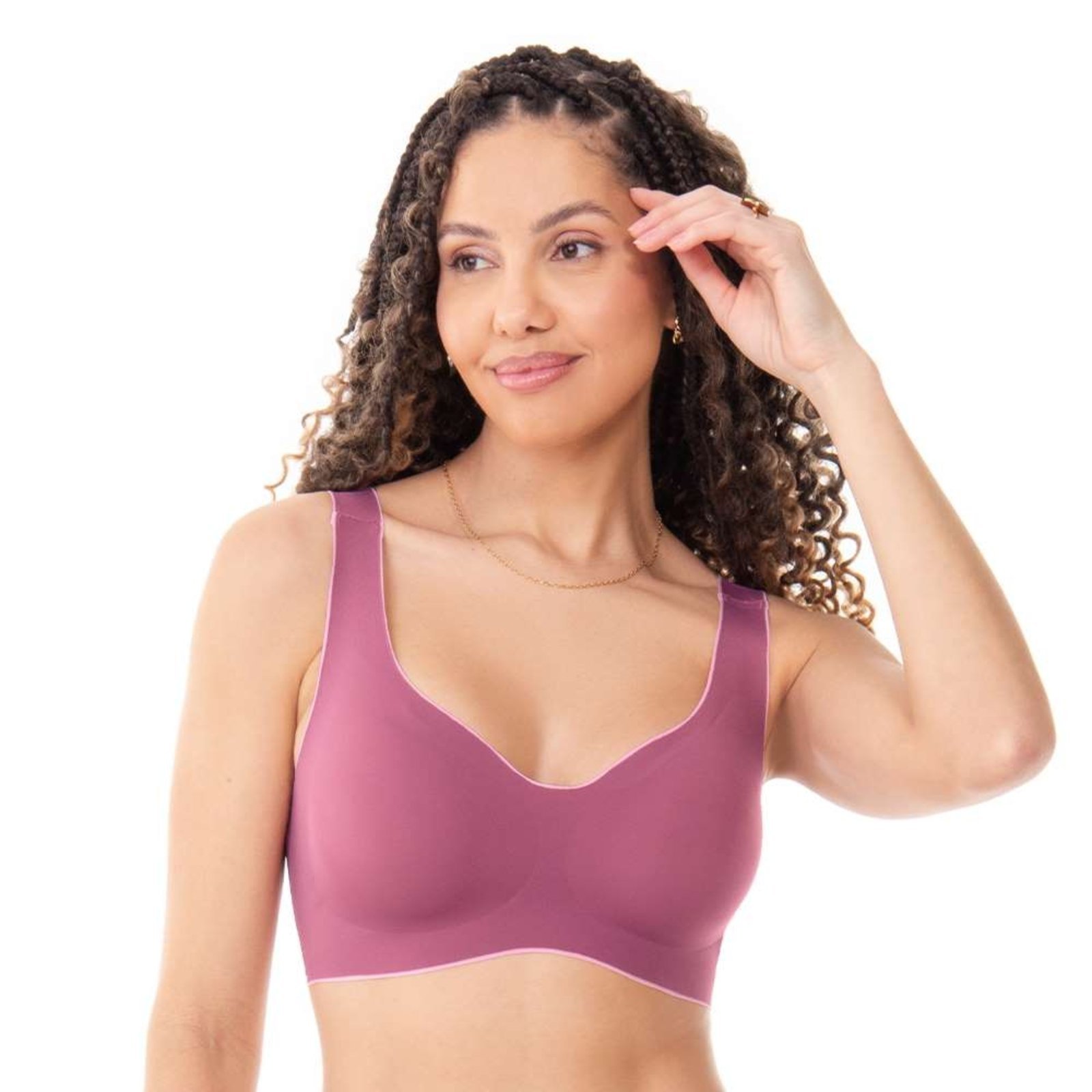 Sutiã Laser Termofusionado com Bojo Removível Sem Costura Dusty Pink Zee Rucci