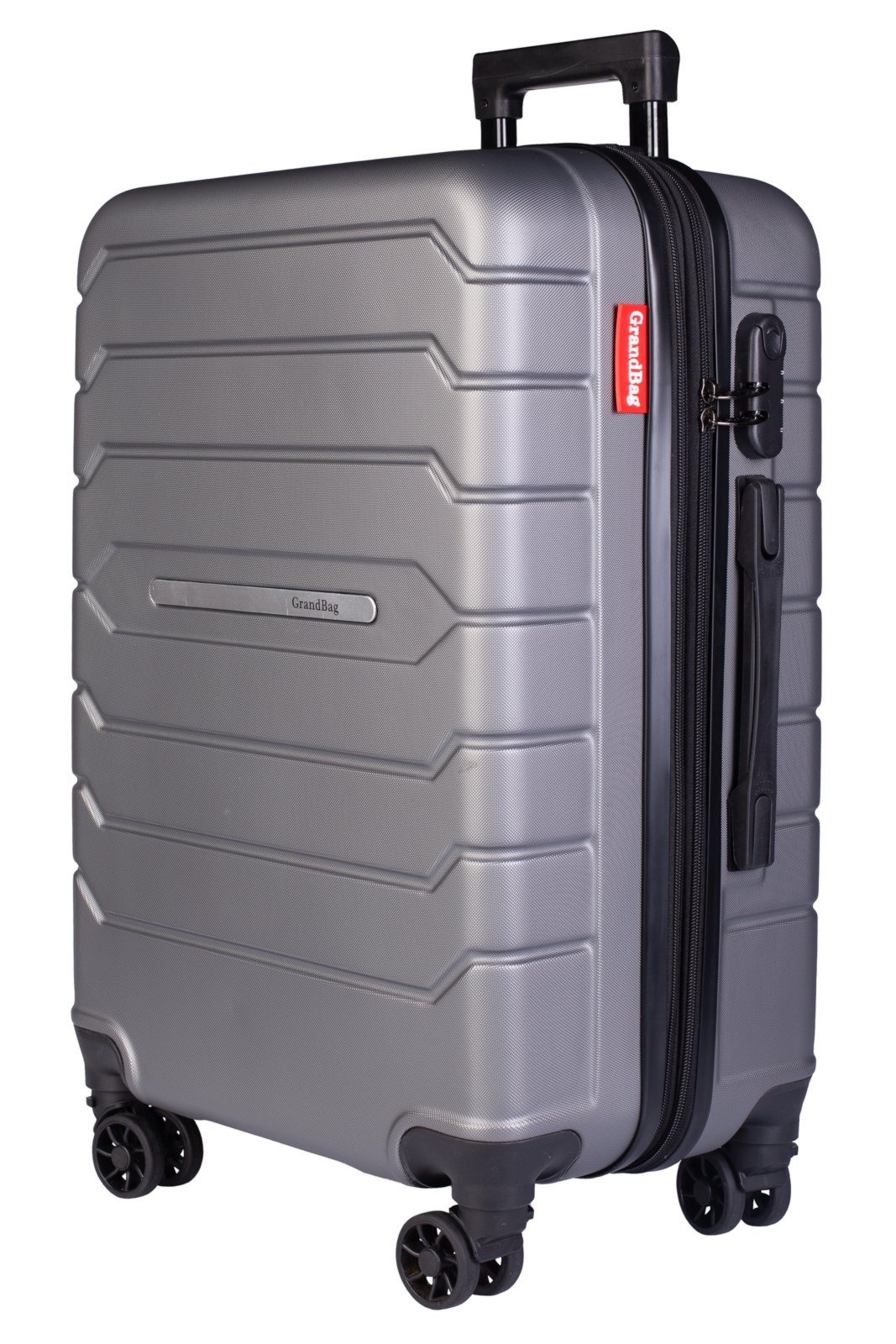 Vista 3 Kit Enluaze 3 Malas De Viagem Abs 20" 24"" 28"" Arizona - Chumbo" vermelho Enluaze vermelho