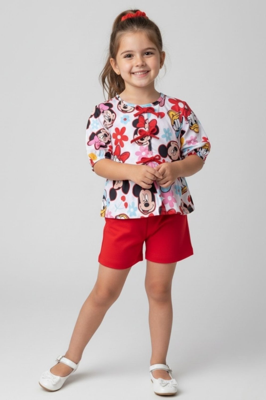 Infantil - Conjunto Disney Blusa Manga Curta e Shorts Mickey