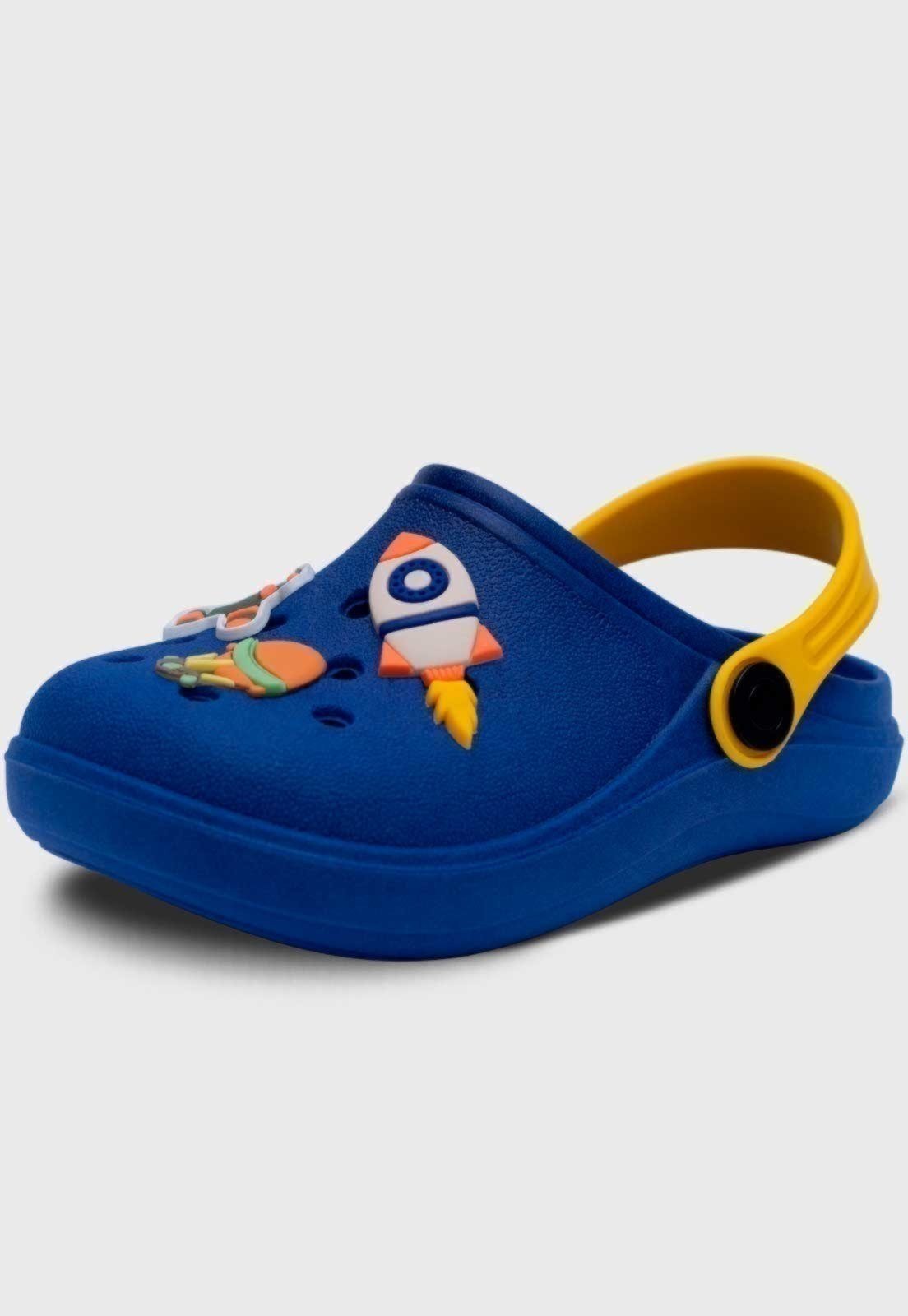 Infantil - Babuche Pópidi Menino Aéreo Azul Royal