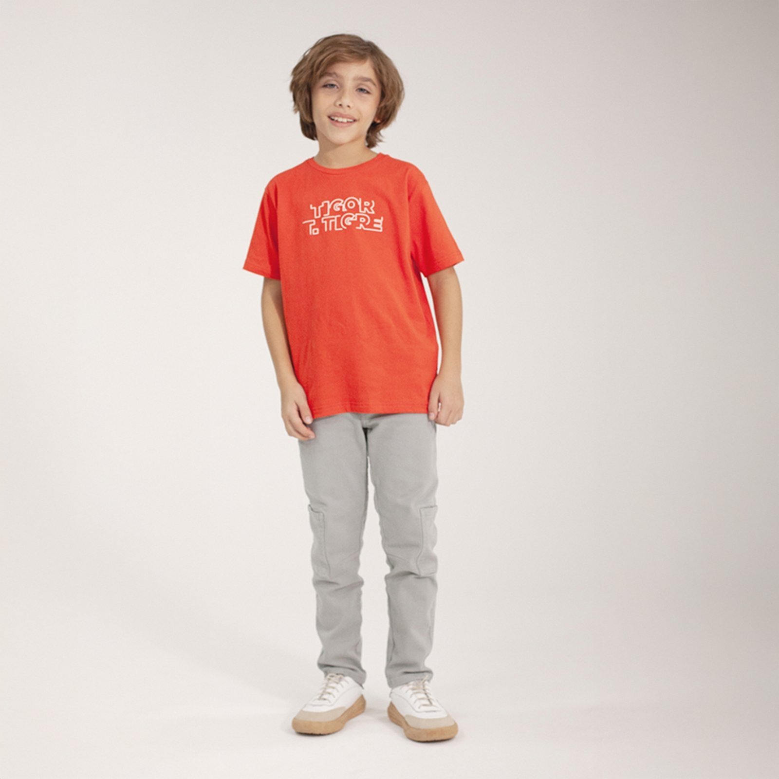 Infantil - Camiseta Manga Curta Masculina Tigor T. Tigre