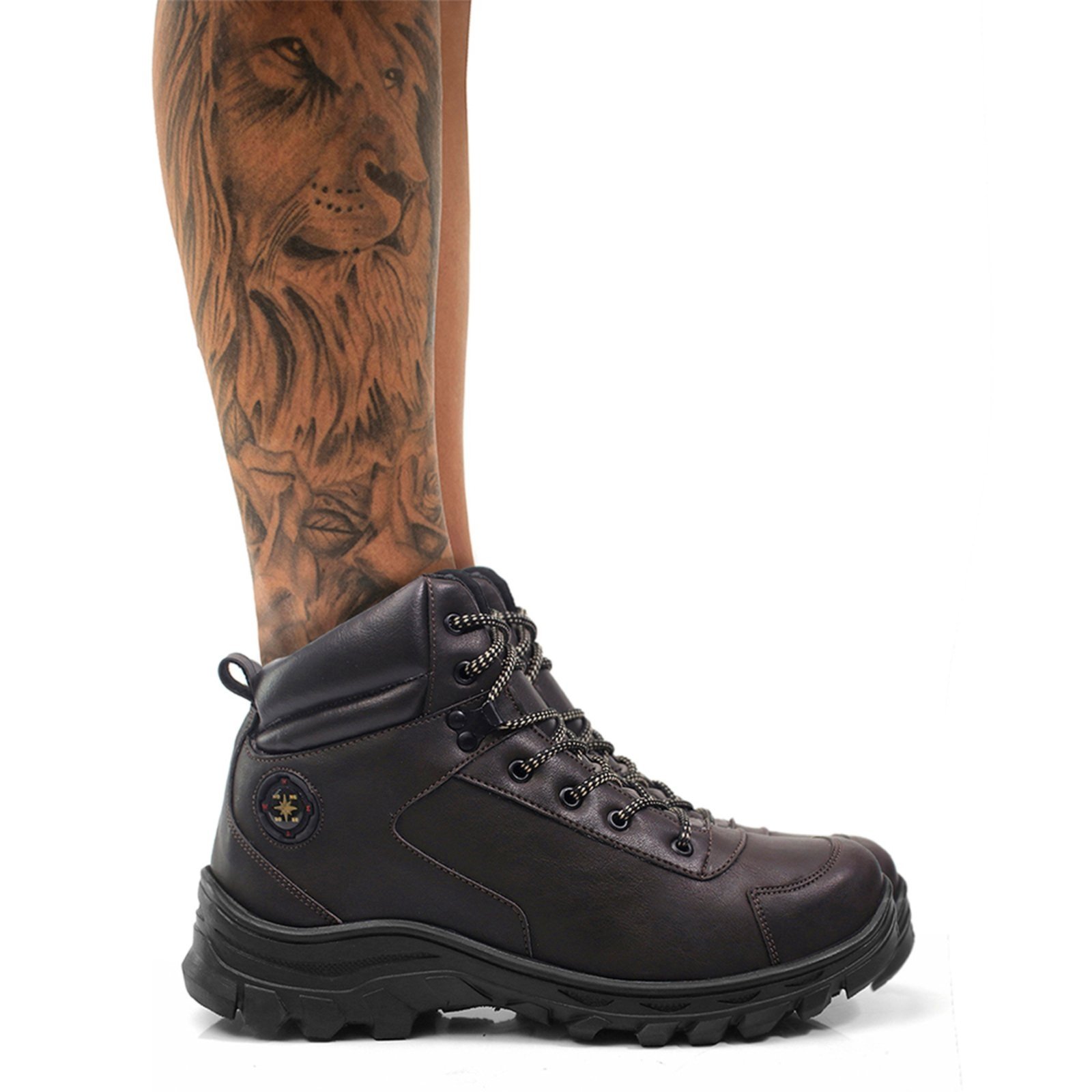 Bota Coturno Masculina Adventure Engenheiro Segurança