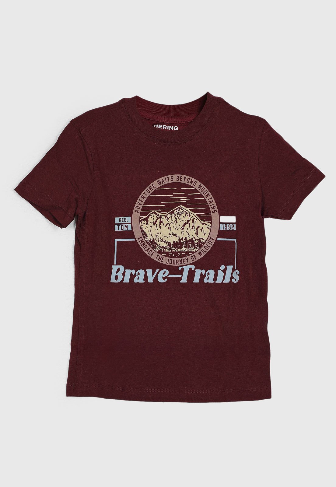 Infantil - Camiseta Hering Brave Trails Vinho