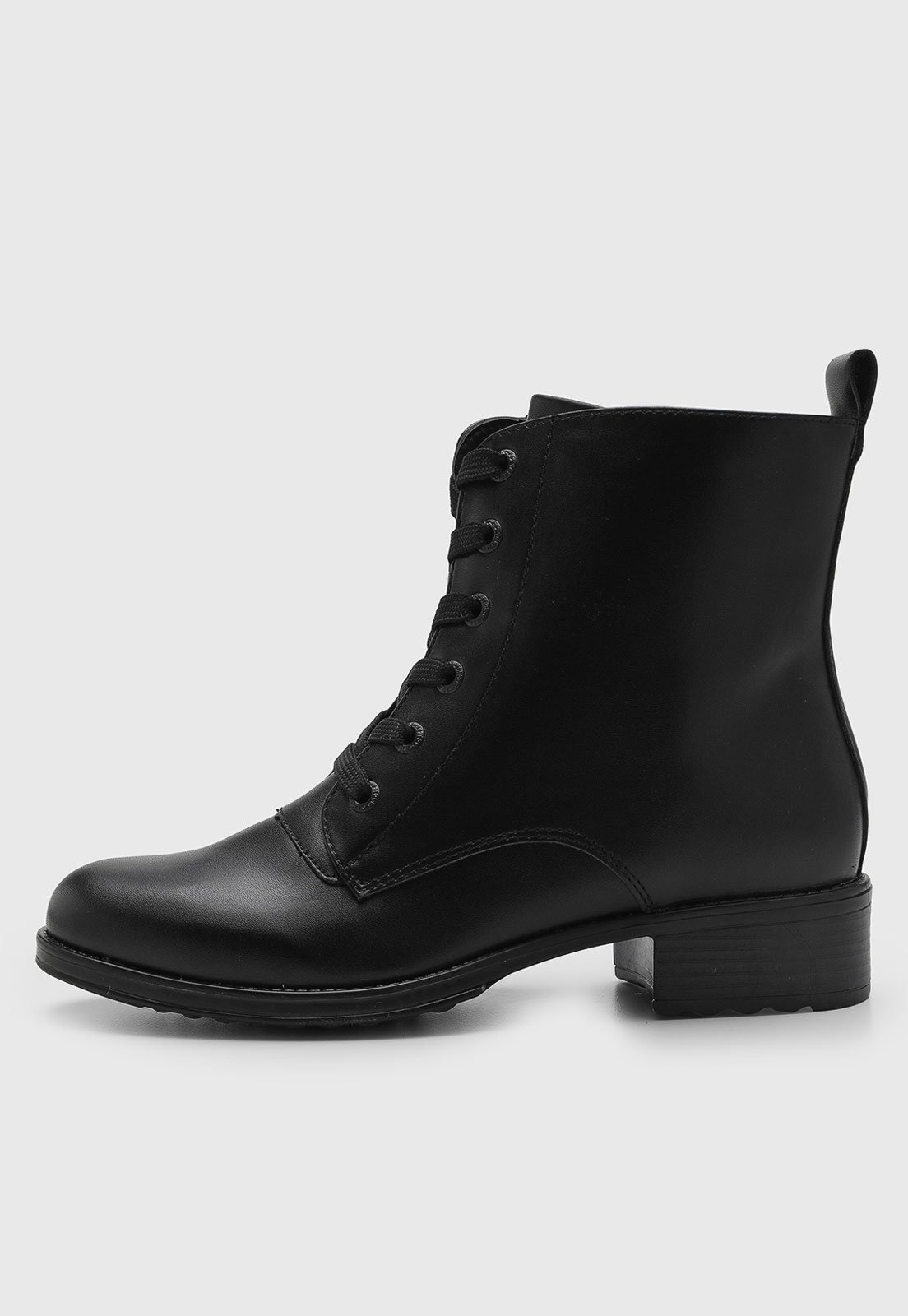 Bota Cano Baixo Feminina Mooncity Preta
