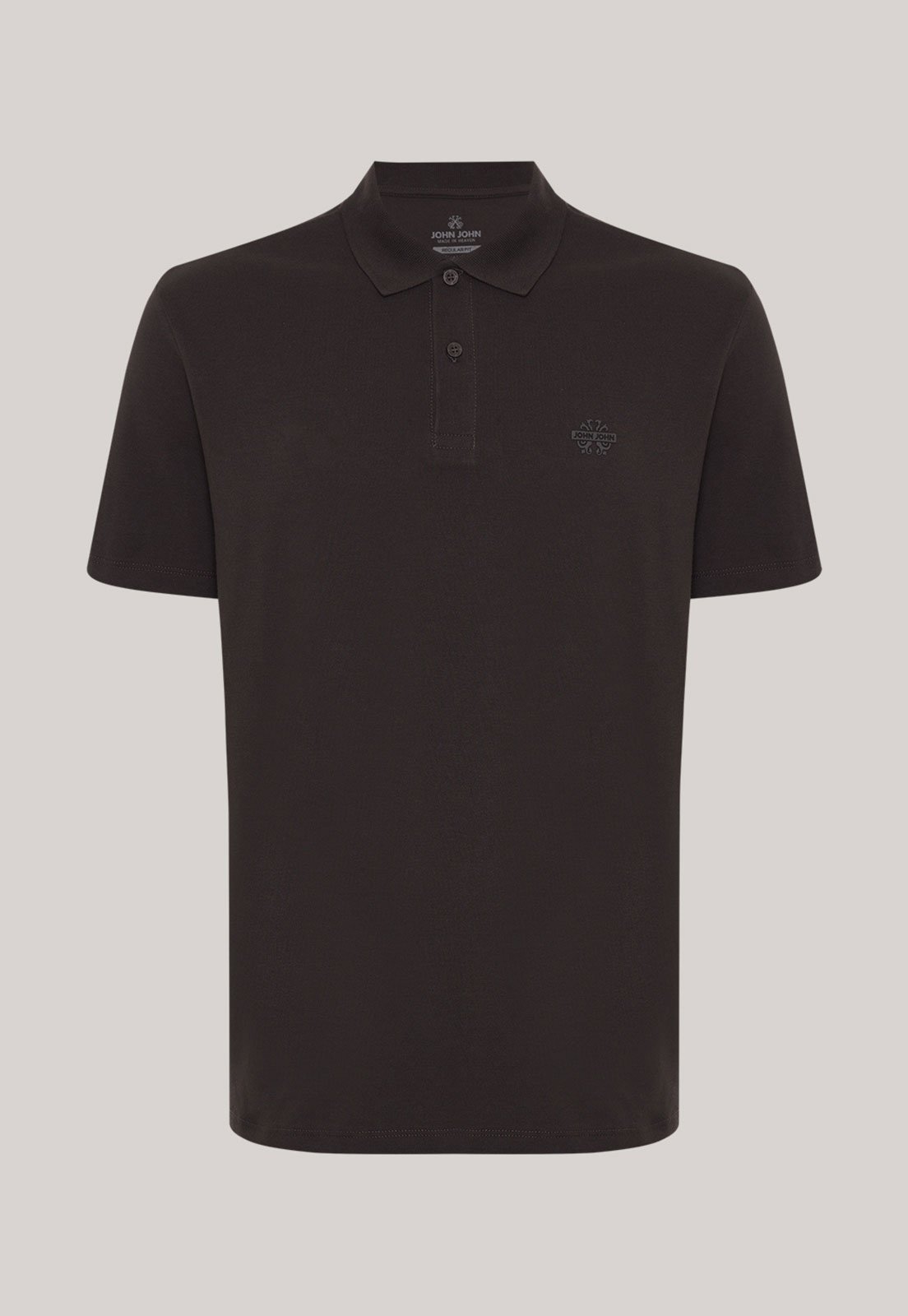 Polo Masculina John John Clássica Marrom