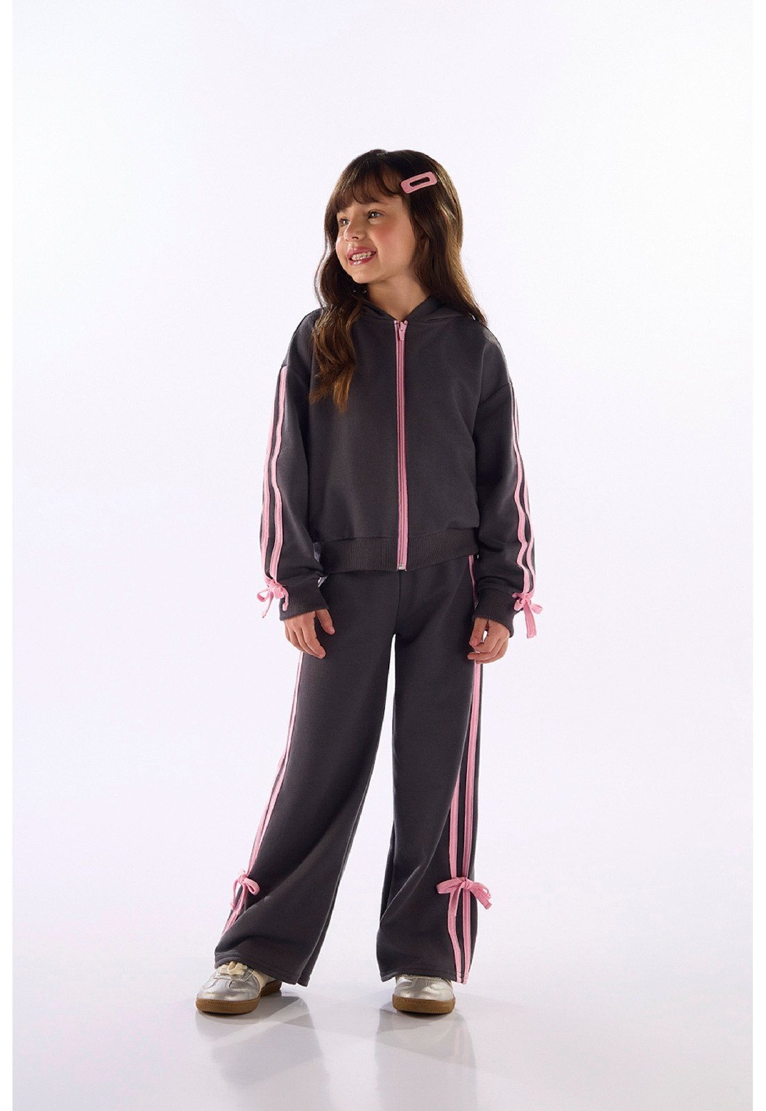 Infantil - Conjunto Jaqueta Calça Moletom Quimby Vermelho