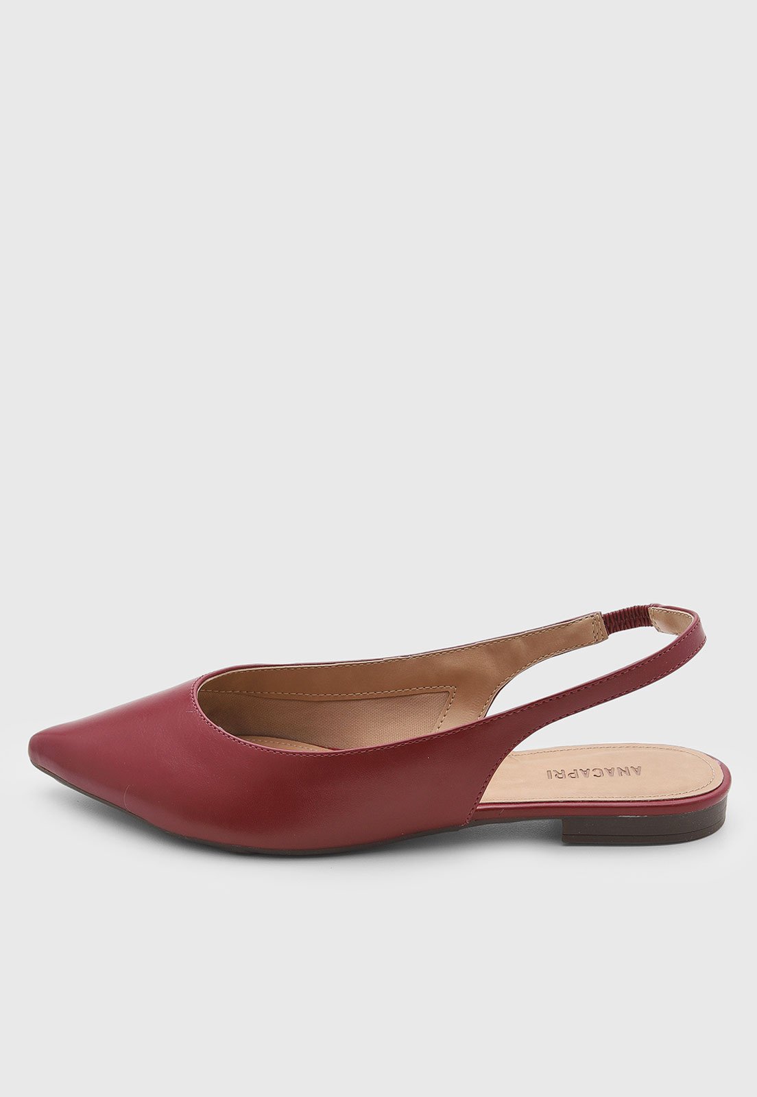 Sapatilha Feminina ANACAPRI Bico Fino Vermelha