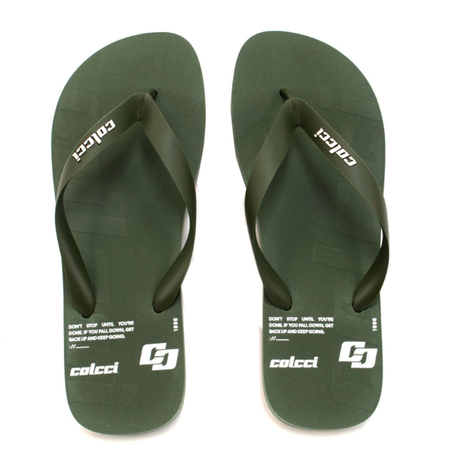 Chinelo Masculino Arpoador Colcci Techfit Maxi Logo Verde Demetri