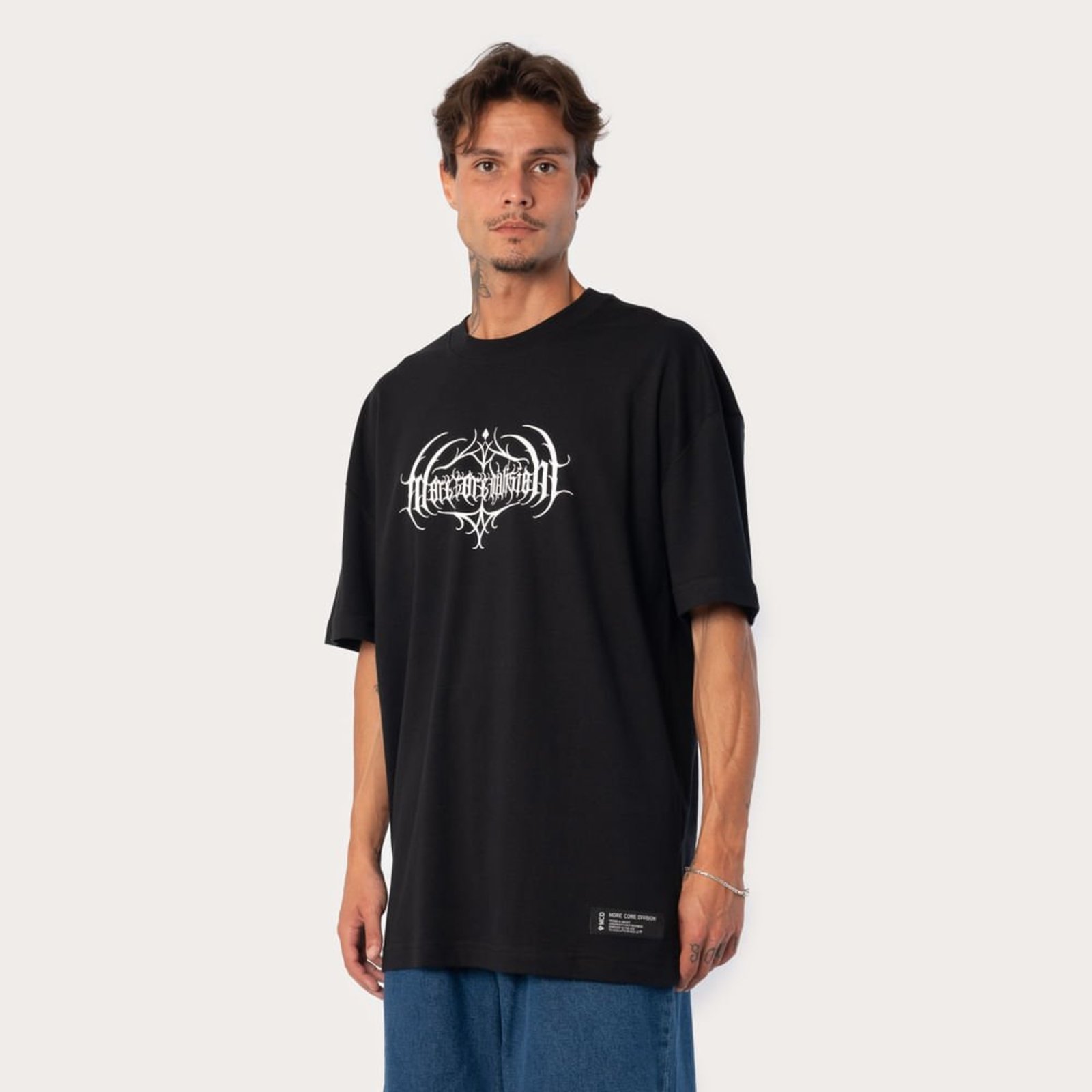 T-Shirt Mcd Box-Fit PRETO