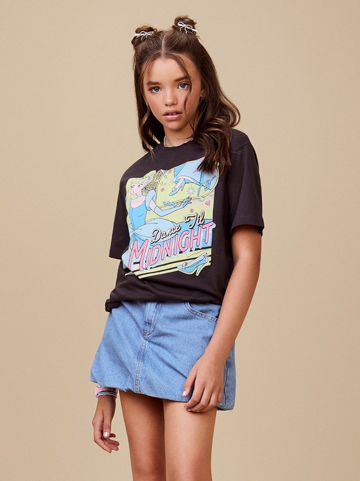 Infantil - T-Shirt Alongada da Cinderella