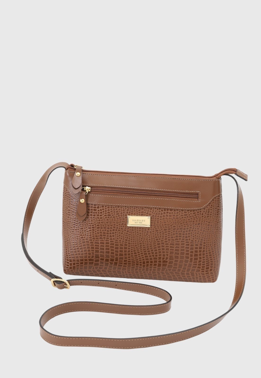 Vista 3 Bolsa Transversal Couro Mariart 2193MRT Havana caramelo Mariart caramelo