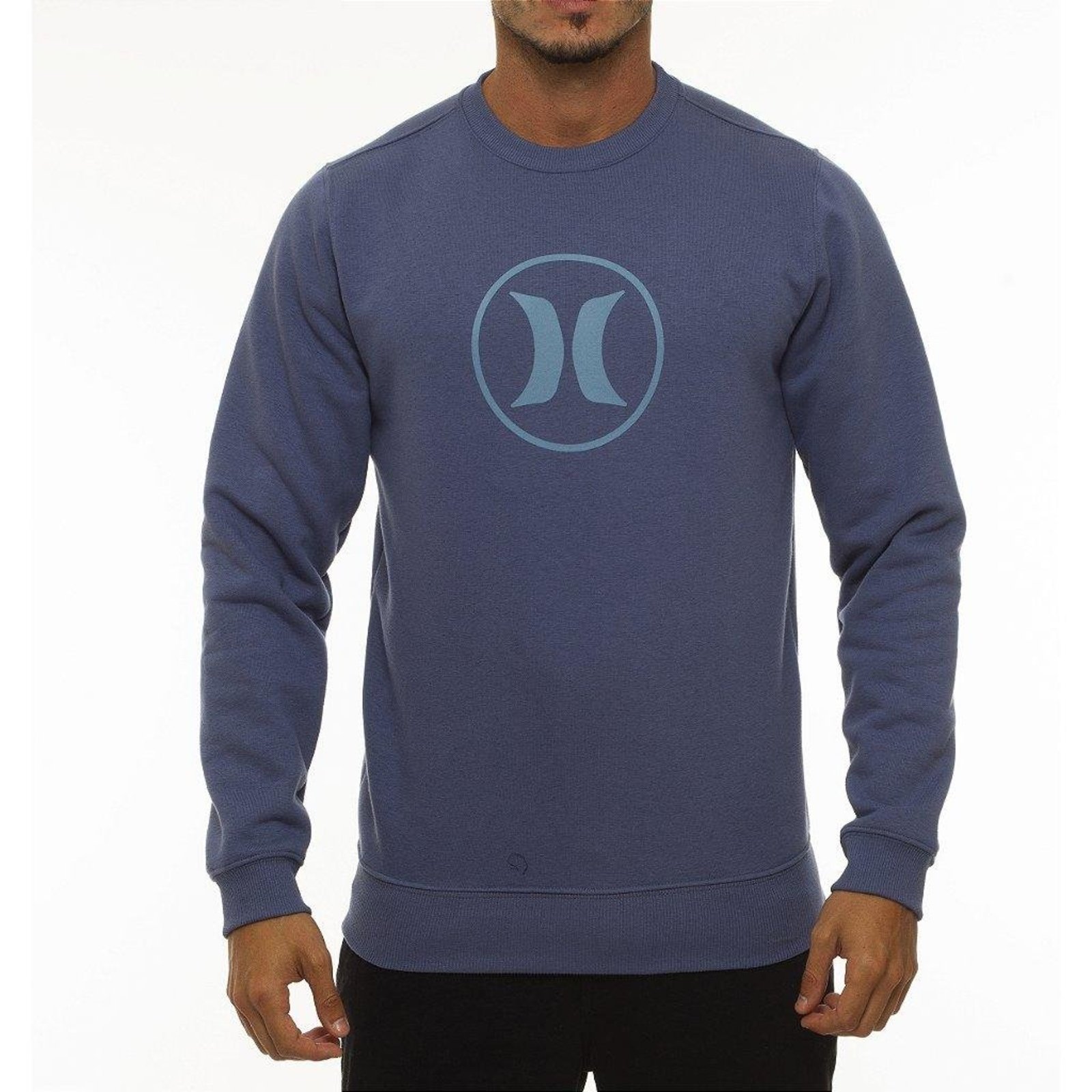 Moletom Hurley Careca Circle Stone WT23 Masculino Marinho