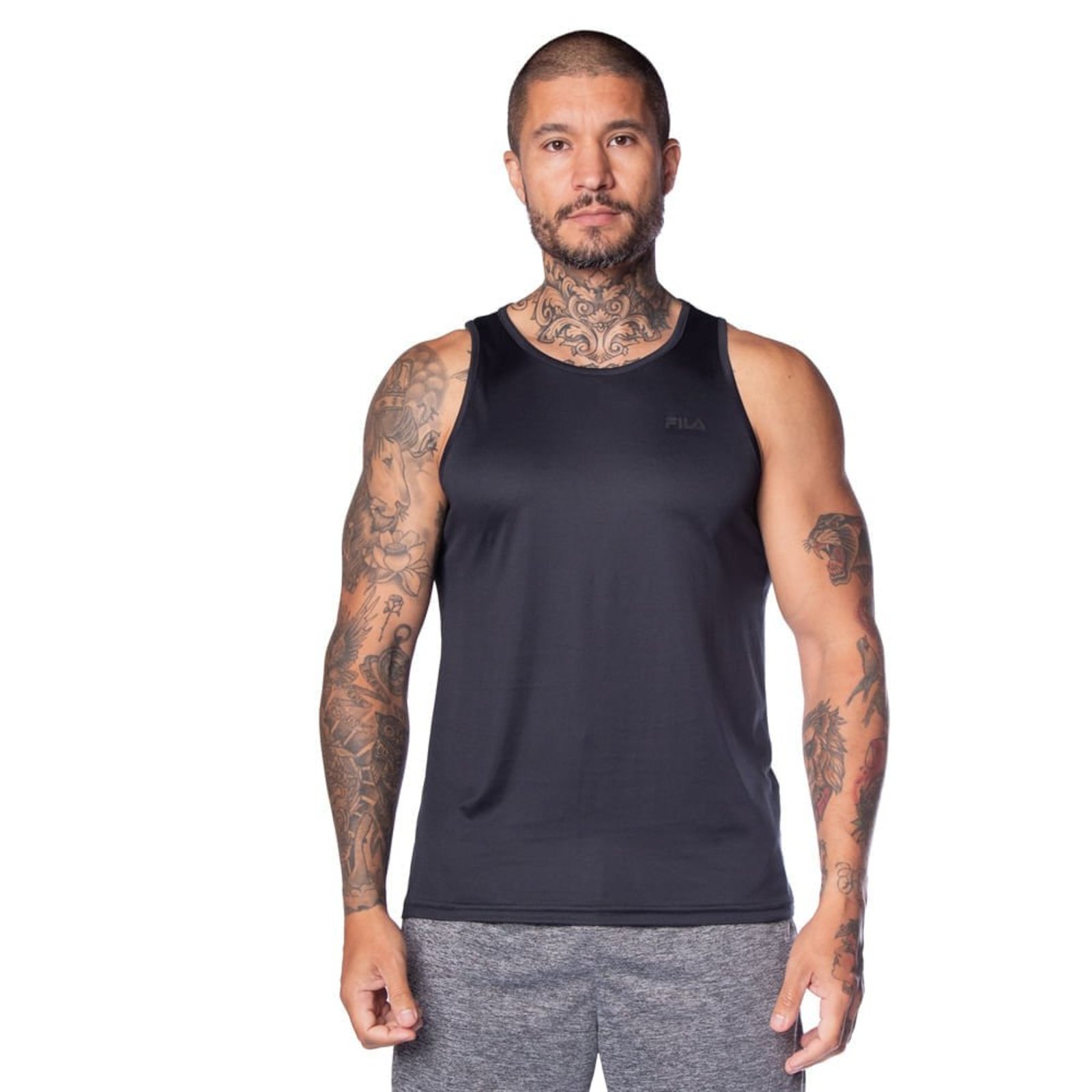 Regata Masculina Fila Basic Sports Polygin Preto