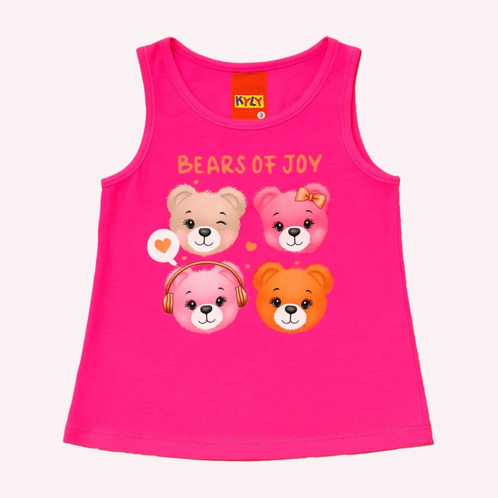 Infantil - Regata Menina Ursinhos Kyly