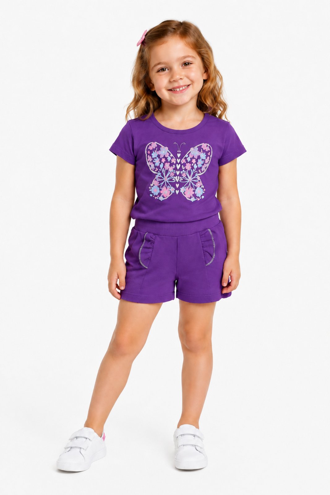 Infantil - Conjunto D Bell Outlet Fashion Borboleta Roxo