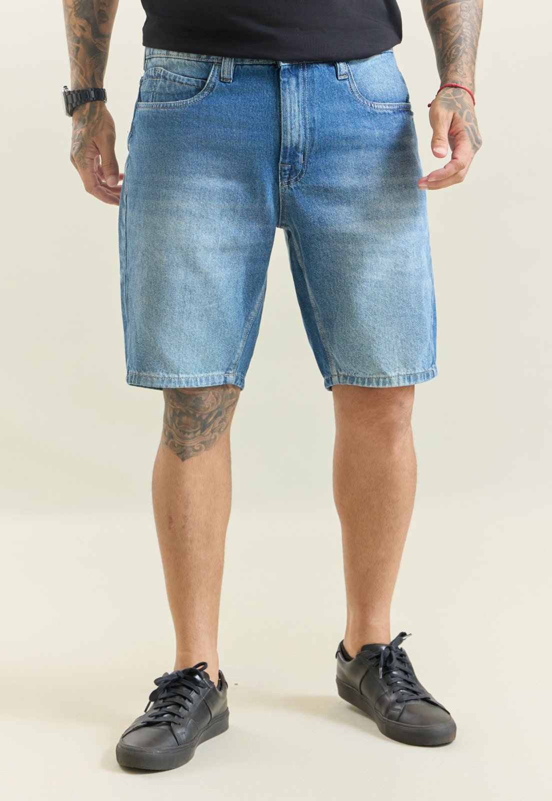 Bermuda Jeans Masculina Lavagem Media Five Pockets Dialogo