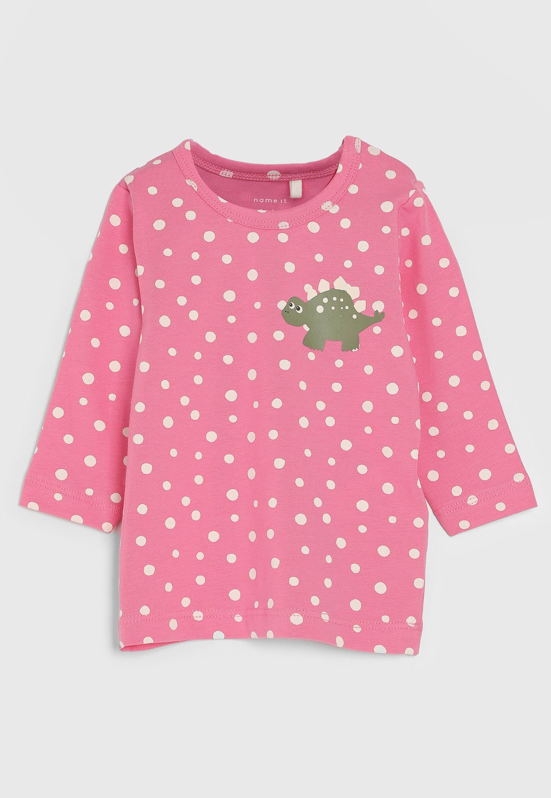 Blusa Name It Dinossauro Rosa