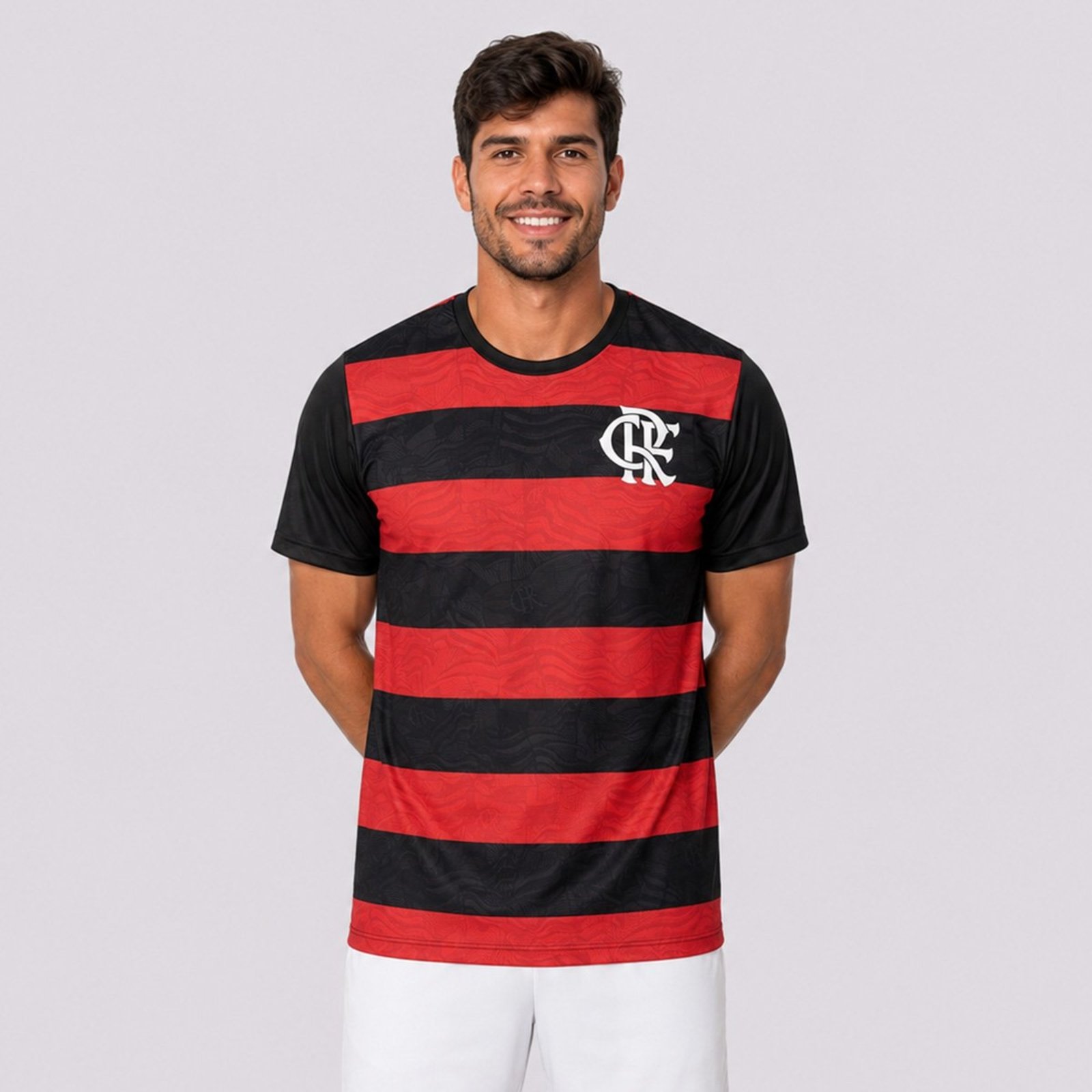 Camisa Flamengo Balanço Preta e Vermelha