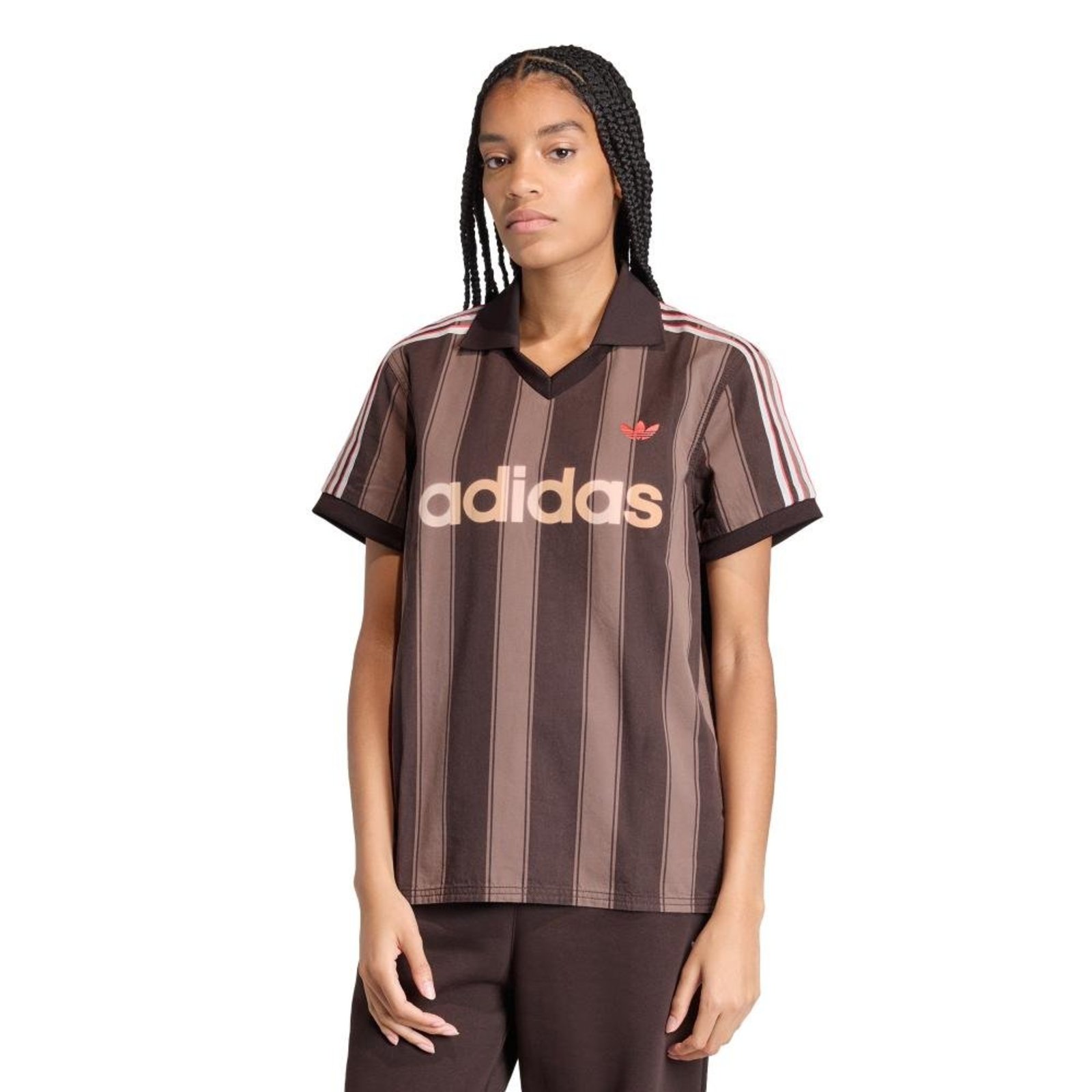 CAMISA DE FUTEBOL EM SARJA adidas Originals Marrom