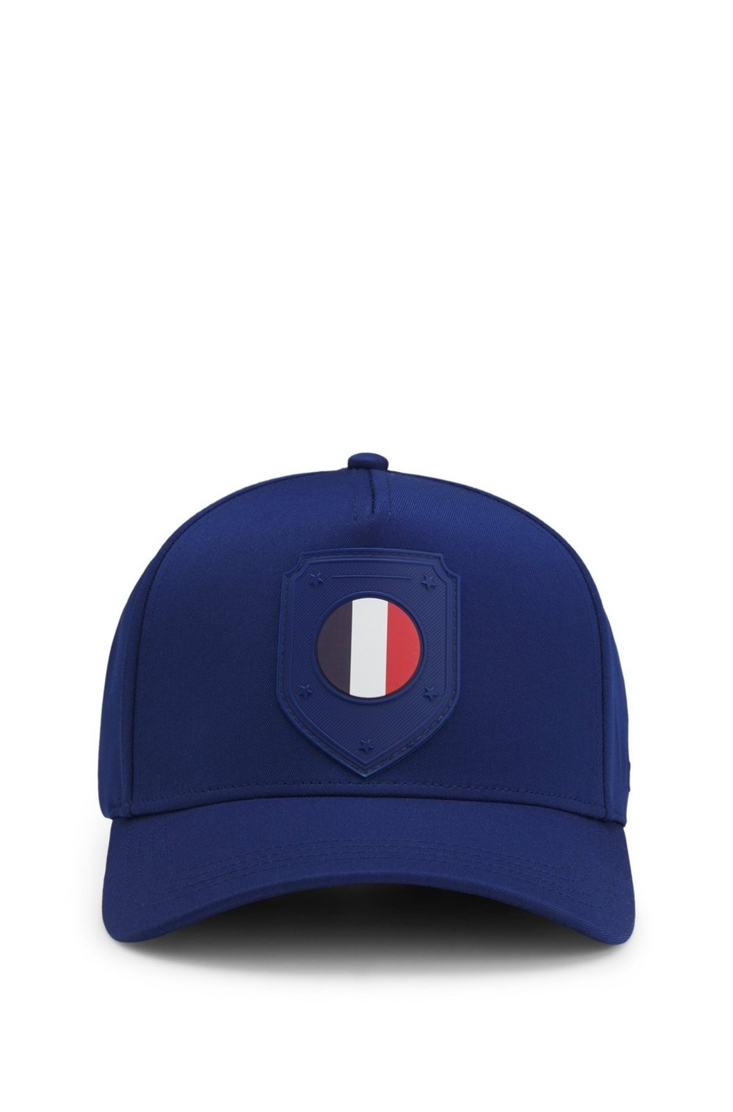 Boné Em Sarja Lustrosa Com Logo E Emblema De Bandeira Do País