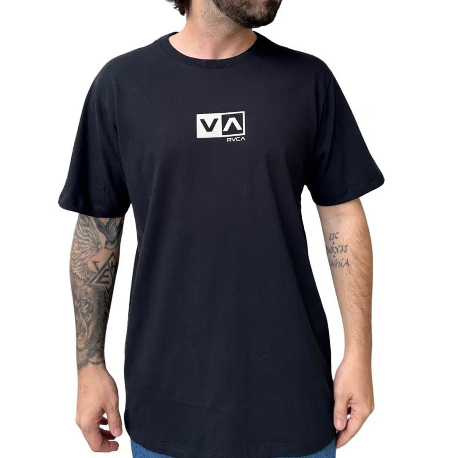 Camiseta RVCA Mini Balance Box PS WT25 Masculina Preto