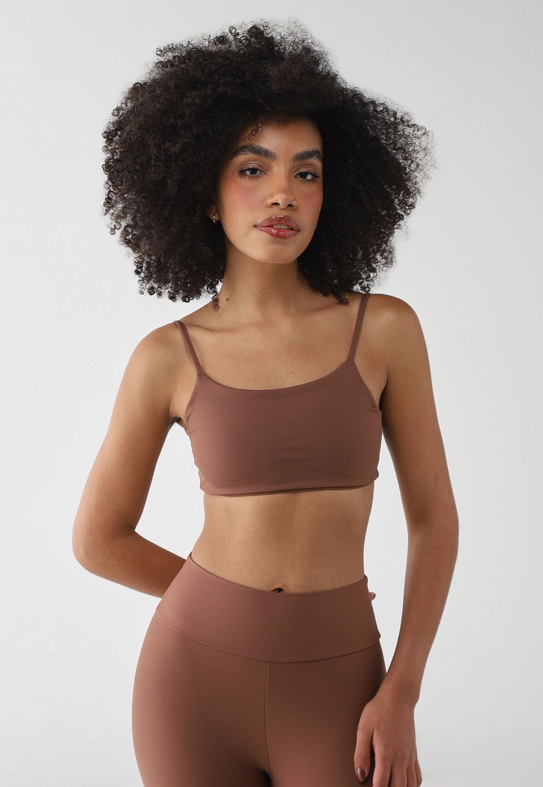 Top Feminino Colcci Sport Marrom