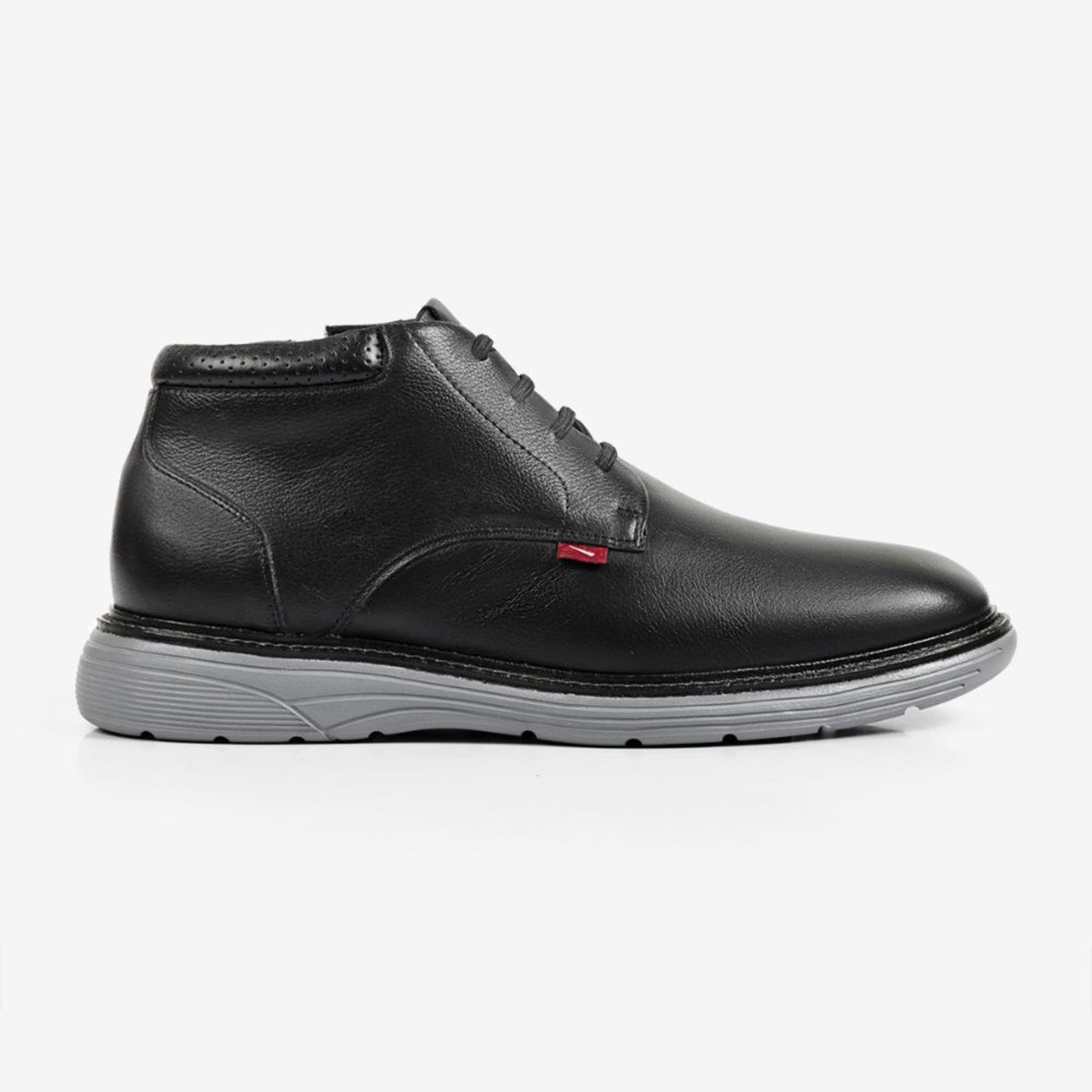 Bota Casual Ferracini de Couro Preta Full 4567-696H Preto