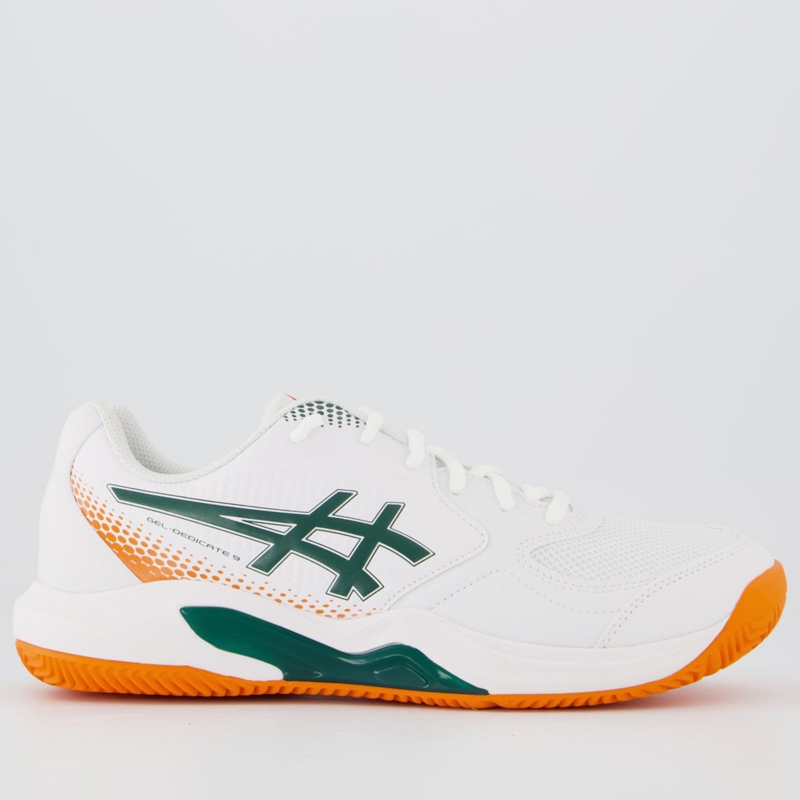 Tênis Asics Gel Dedicate 9 Padel Branco e Verde