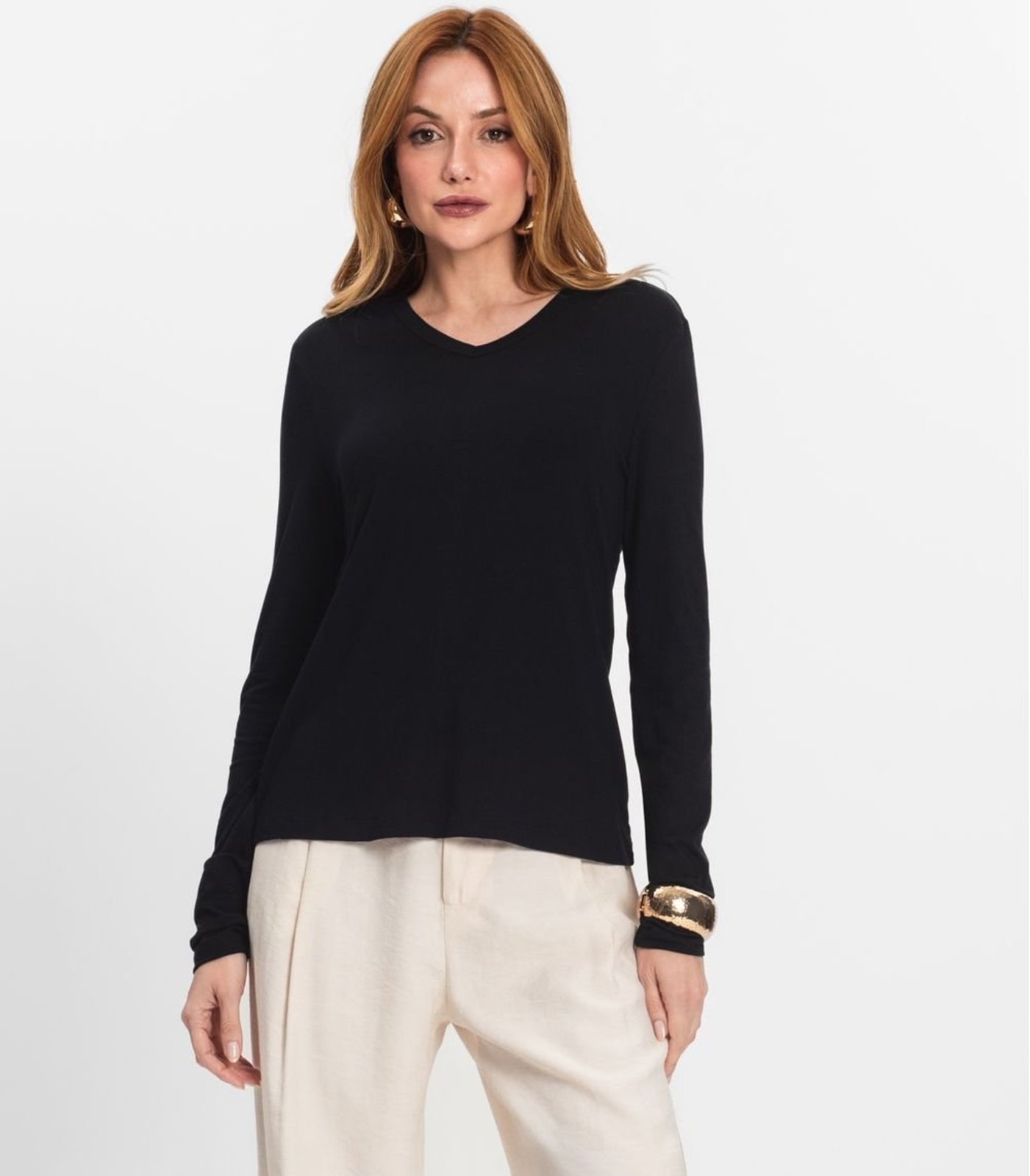 Blusa Manga Longa Select Preto
