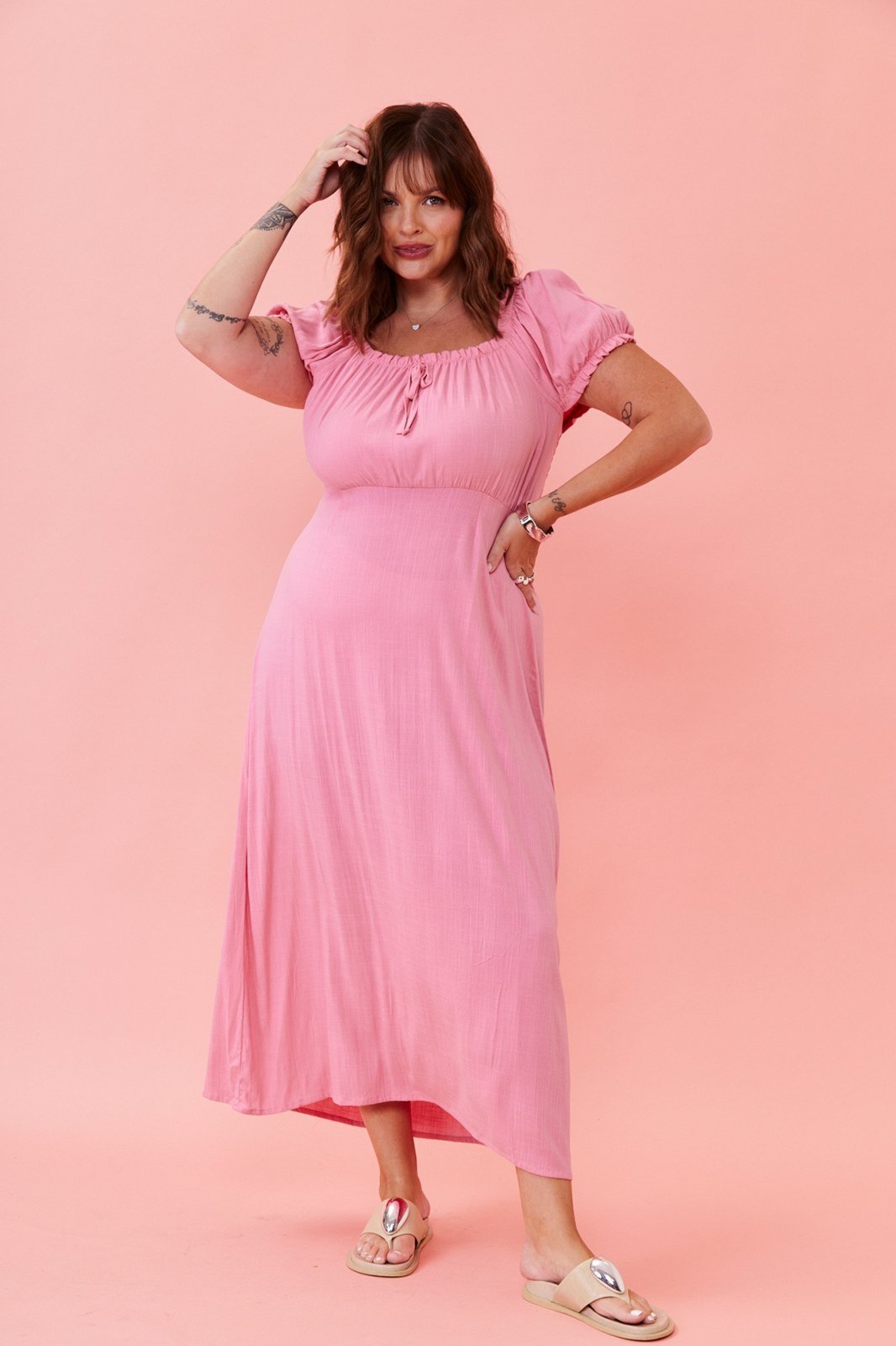 Vestido In Love Sofia Rosa Claro
