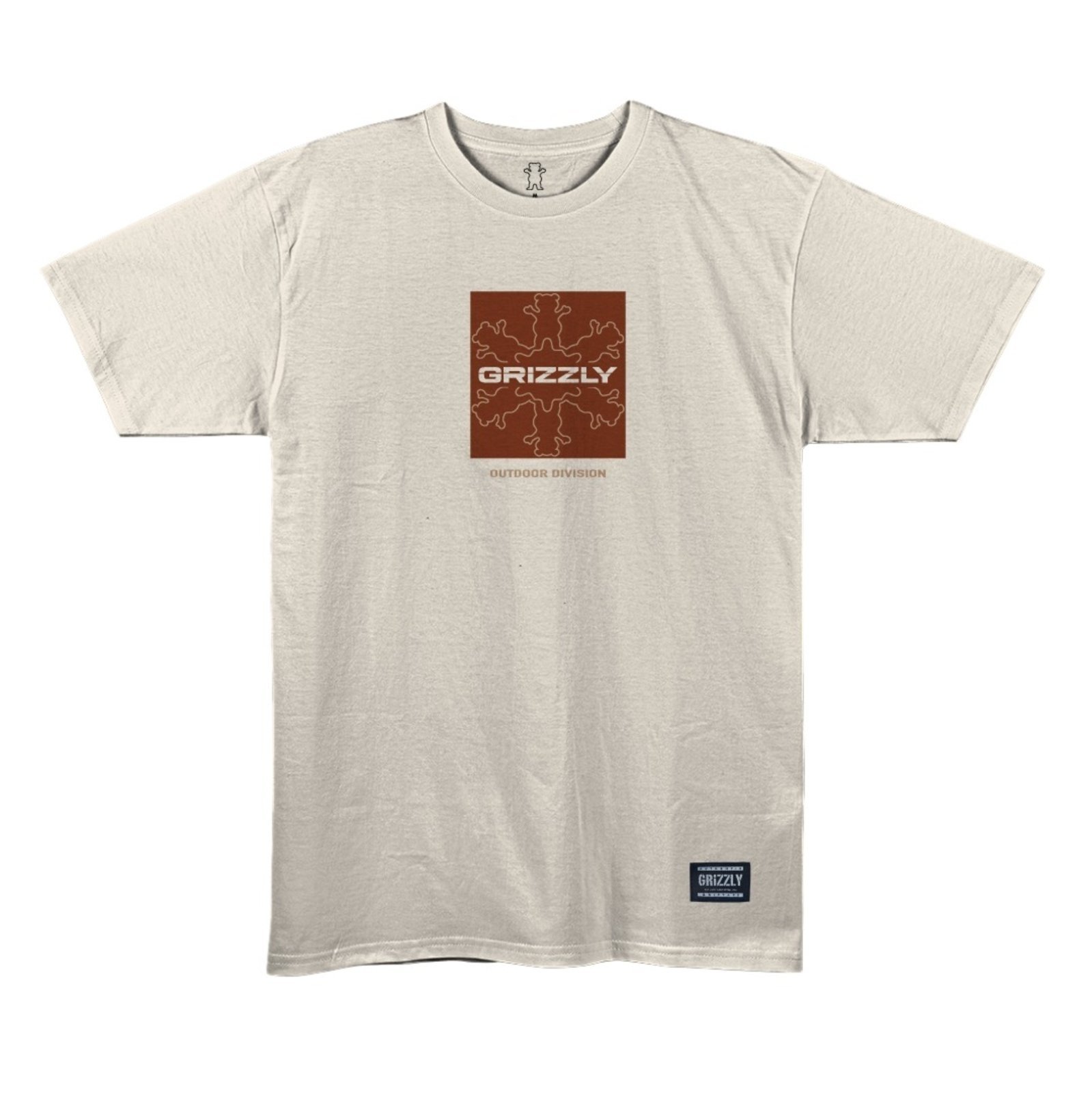 Camiseta Grizzly Box Outdoor Division Drift Tee - CREAM
