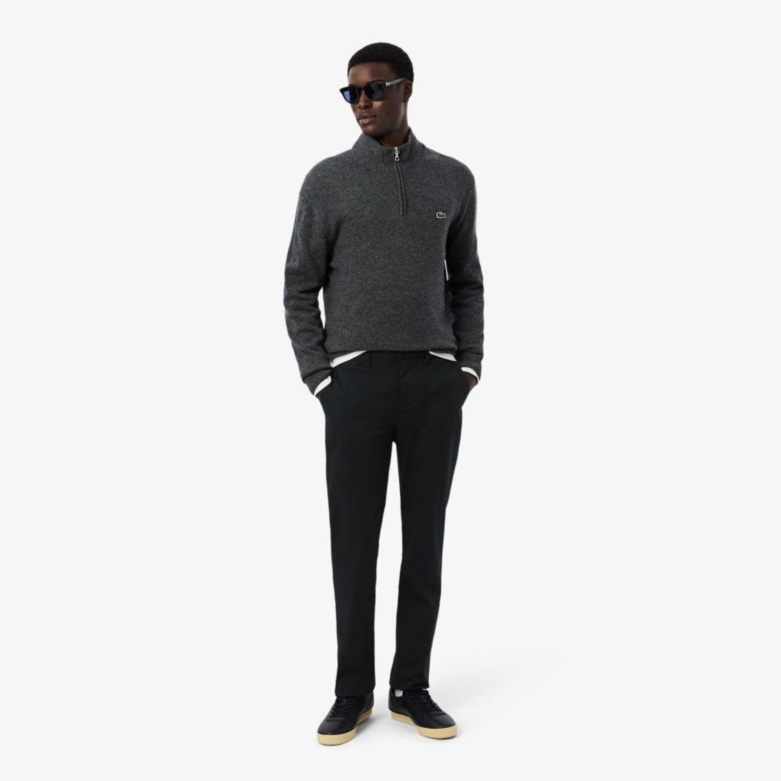 Calça Chino Slim Fit em Algodão Stretch Preto - 56 Preto