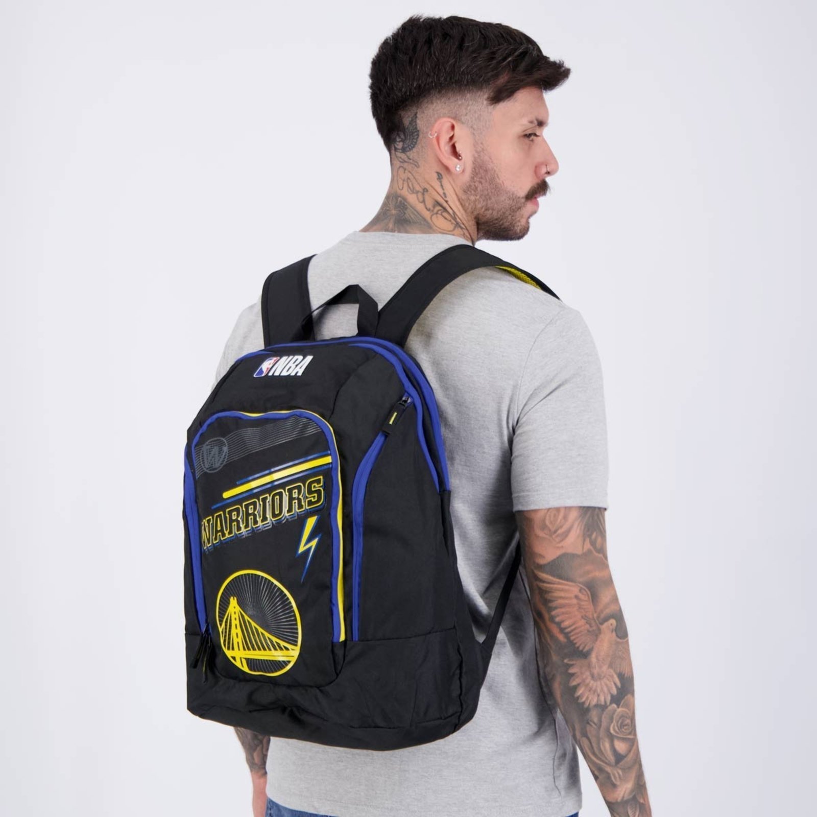 Vista 2 Mochila NBA Legend Golden State Preta Sestini preto Sestini preto