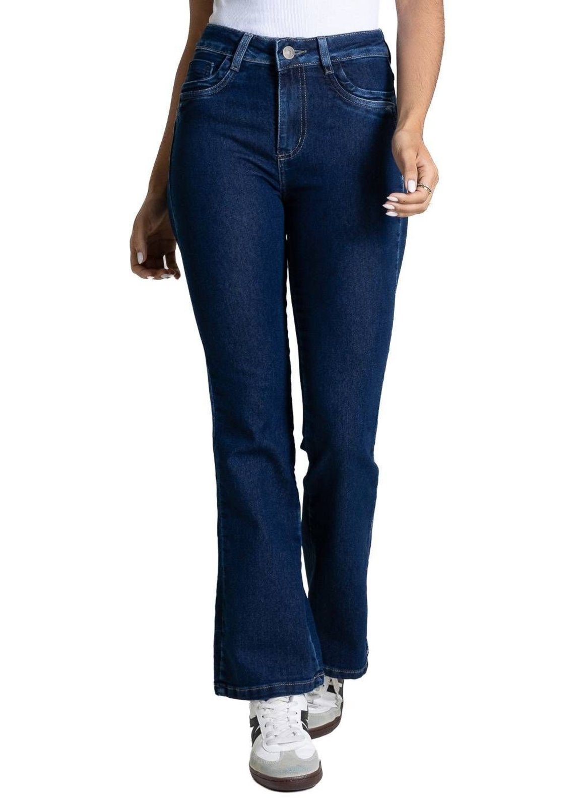 Calça Jeans Sawary Boot Cut Petit - 283961 - Azul - Sawary