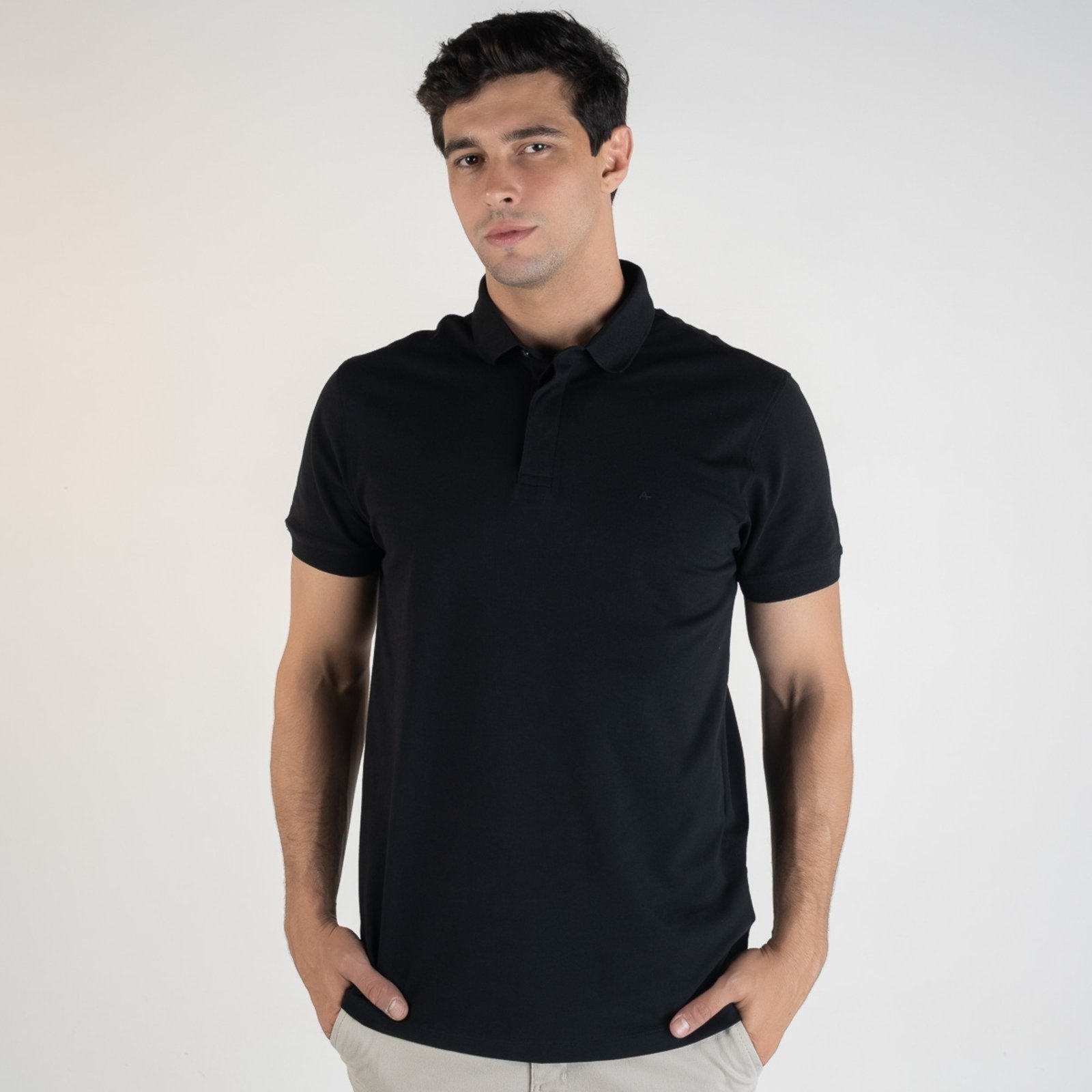 Camisa Polo Aramis Colorfix Preto