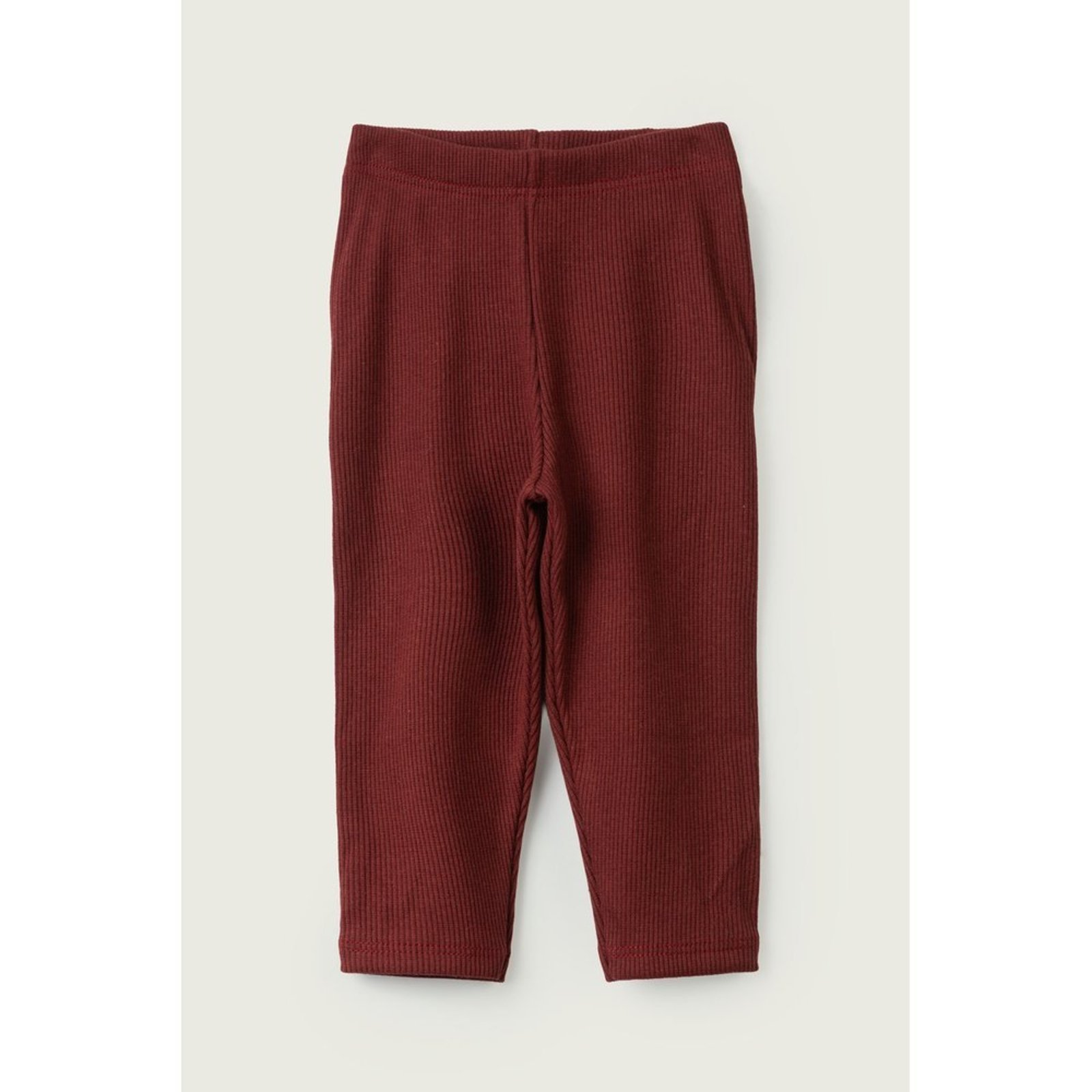 Infantil - Calça Canelada do Papai Bordô