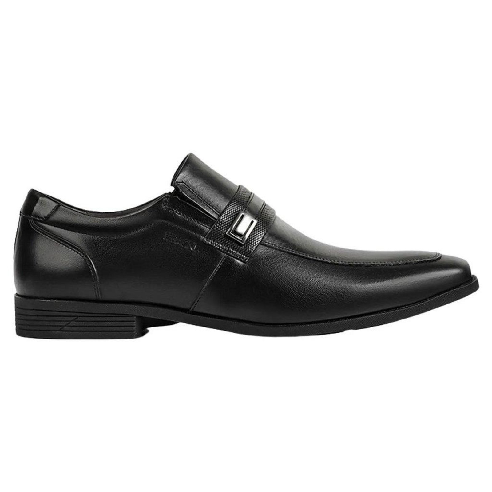 Sapato Social Ferracini London Masculino de Couro Preto Preto
