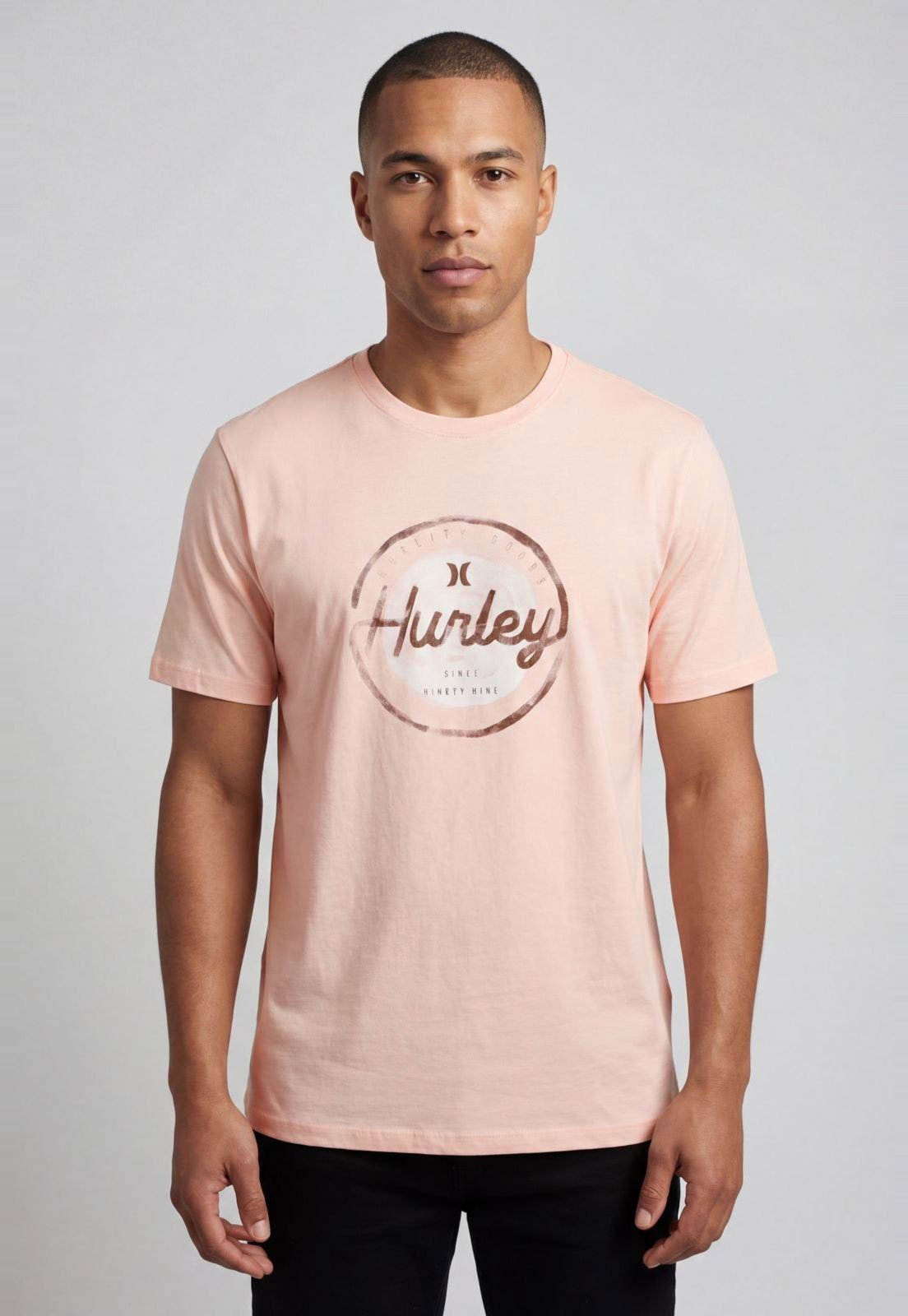Camiseta Masculina Hurley Silk Liquid PE Rosa