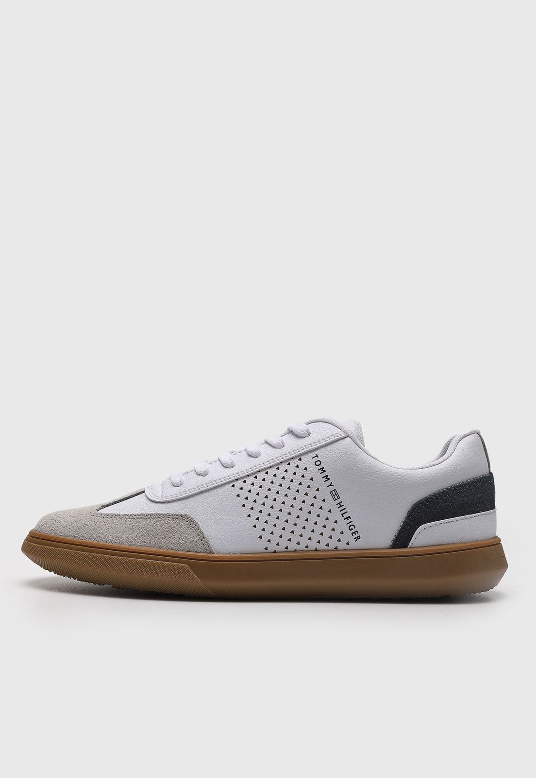 Tênis Masculino Tommy Hilfiger Daniel 23 Branco e Cinza