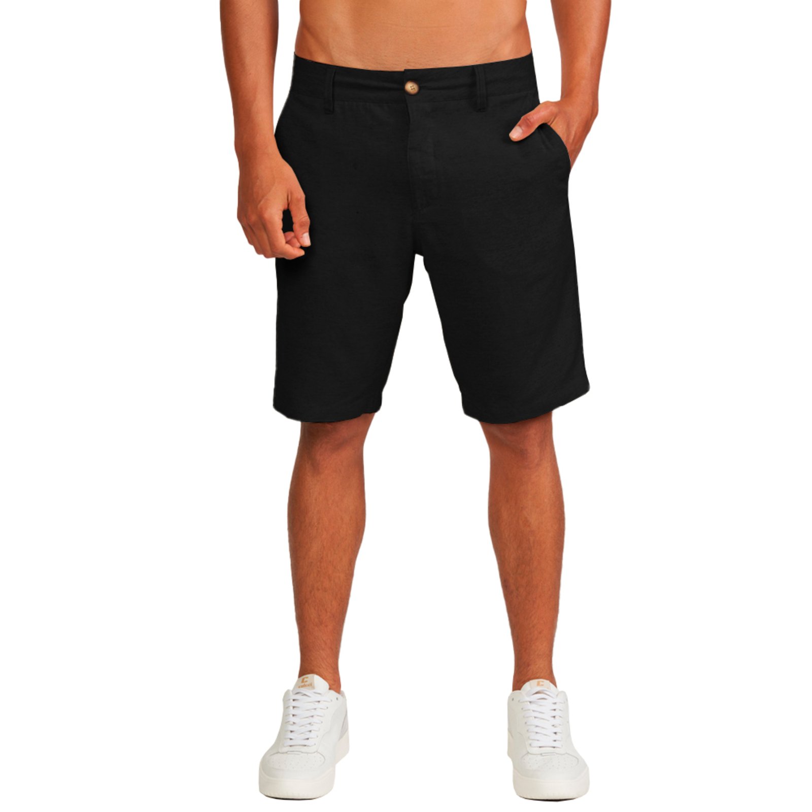 Bermuda Linho Colcci Davi VE24 Preto Masculino