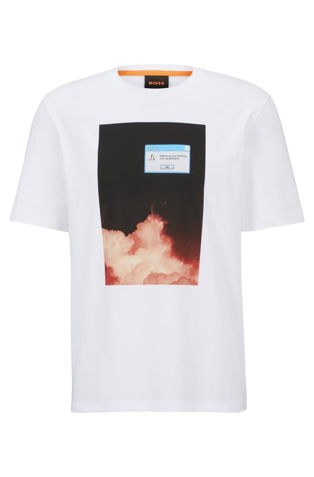 Camiseta Regular Fit Em Jersey De Algodão Com Estampa