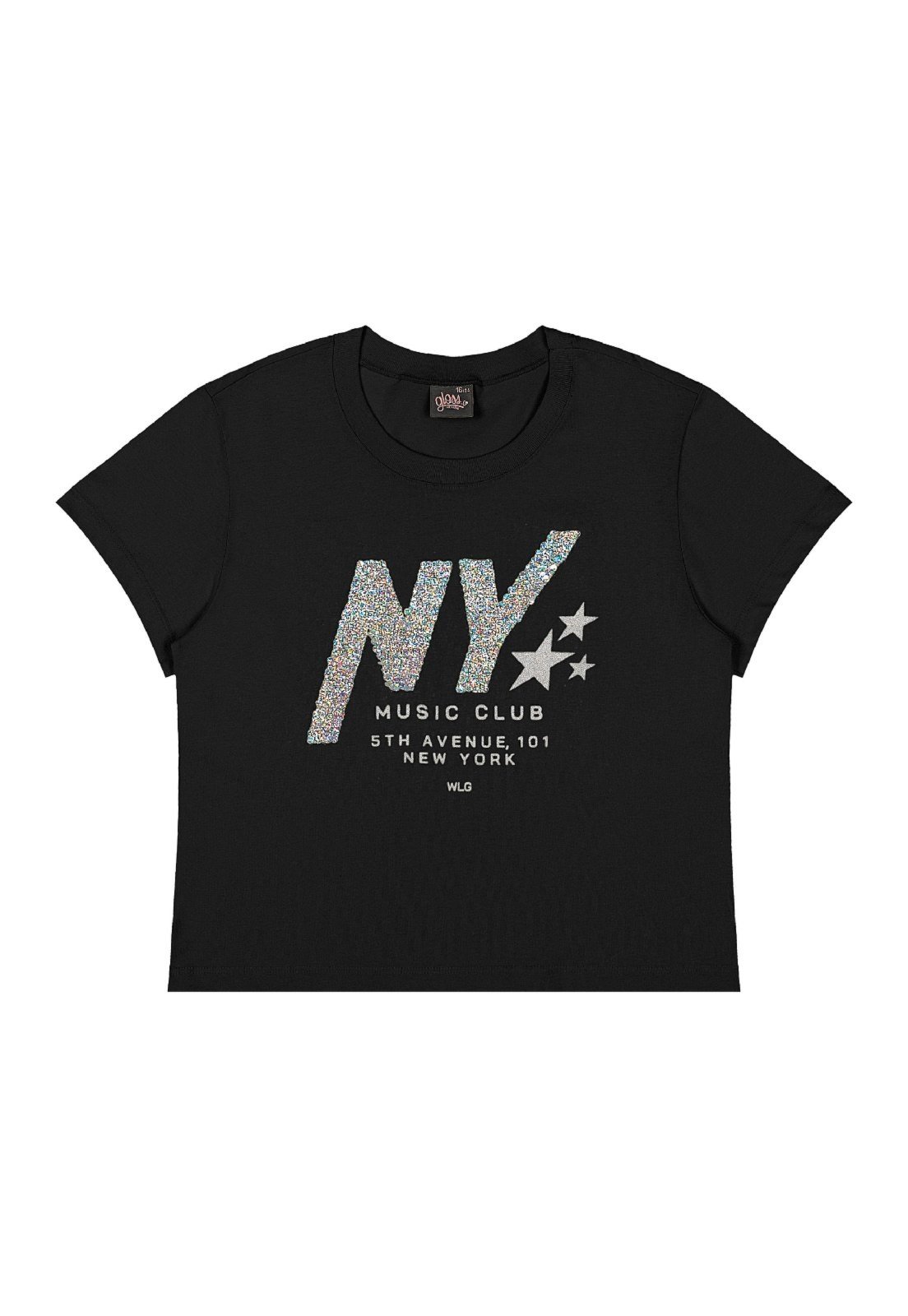 Vista 3 Infantil - Blusa Juvenil NY em Algodão Gloss verde Gloss verde