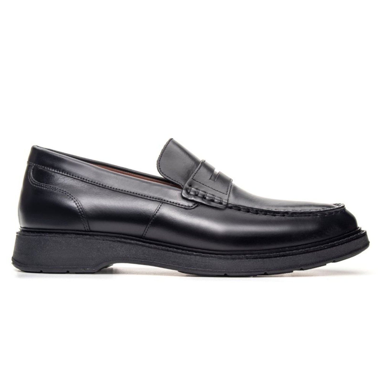 Mocassim Casual Jacometti Trentino Couro Preto