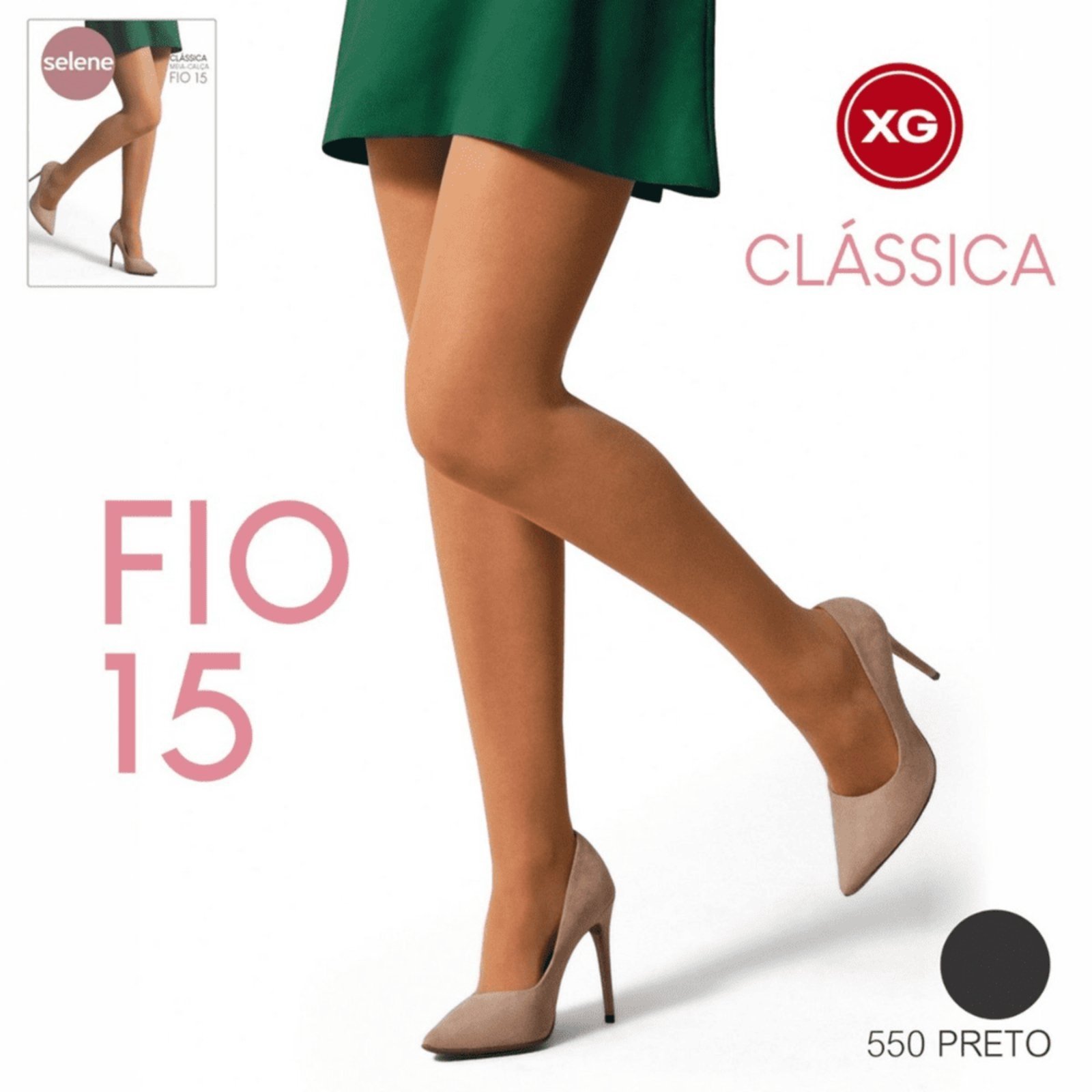 Meia Calça Selene Fio 15 Tamanho Especial 9120.001